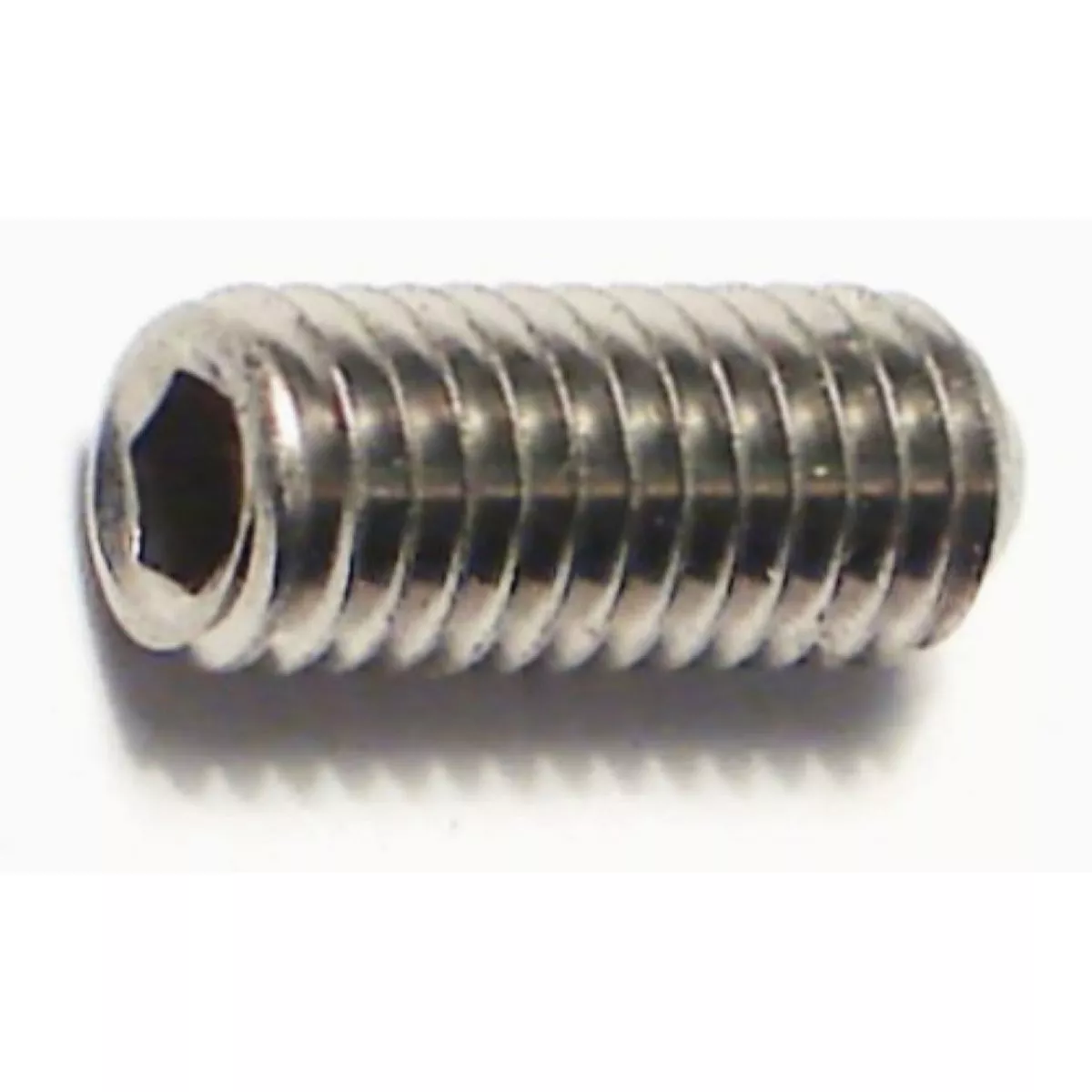 Midwest Fastener 5mm-0.8 x 12mm A2 Stainless Steel Coarse Thread Cup Point Hex Socket Headless Set Screws (8 Ct.)-