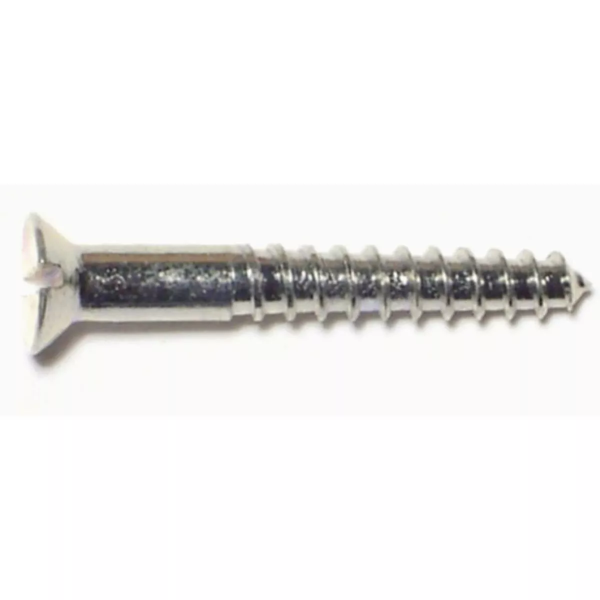 Midwest Fastener #6 x 1 In. Zinc Plated Steel Slotted Flat Head Wood Screws (72 Ct.)