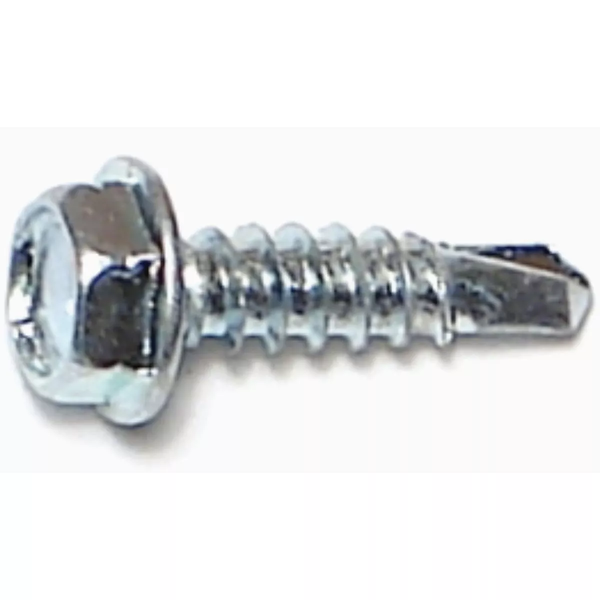 Midwest Fastener #8-18 x 5/8 In. Zinc Plated Steel Hex Washer Head Self-Drilling Screws (1 Ct.)-