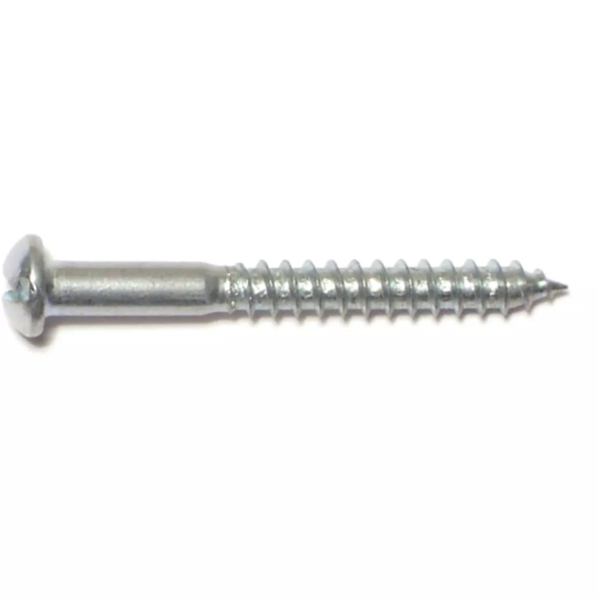 Midwest Fastener #6 x 1-1/4 In. Zinc Plated Steel Slotted Round Head Wood Screws (12 Ct.)