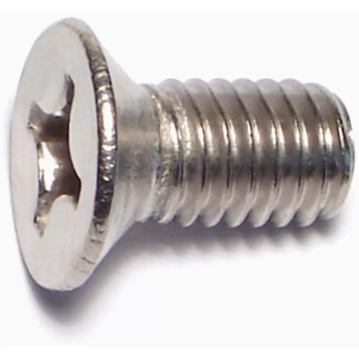 Midwest Fastener 6mm-1.0 x 12mm A2 Stainless Steel Coarse Thread Phillips Flat Head Machine Screws (10 Ct.)