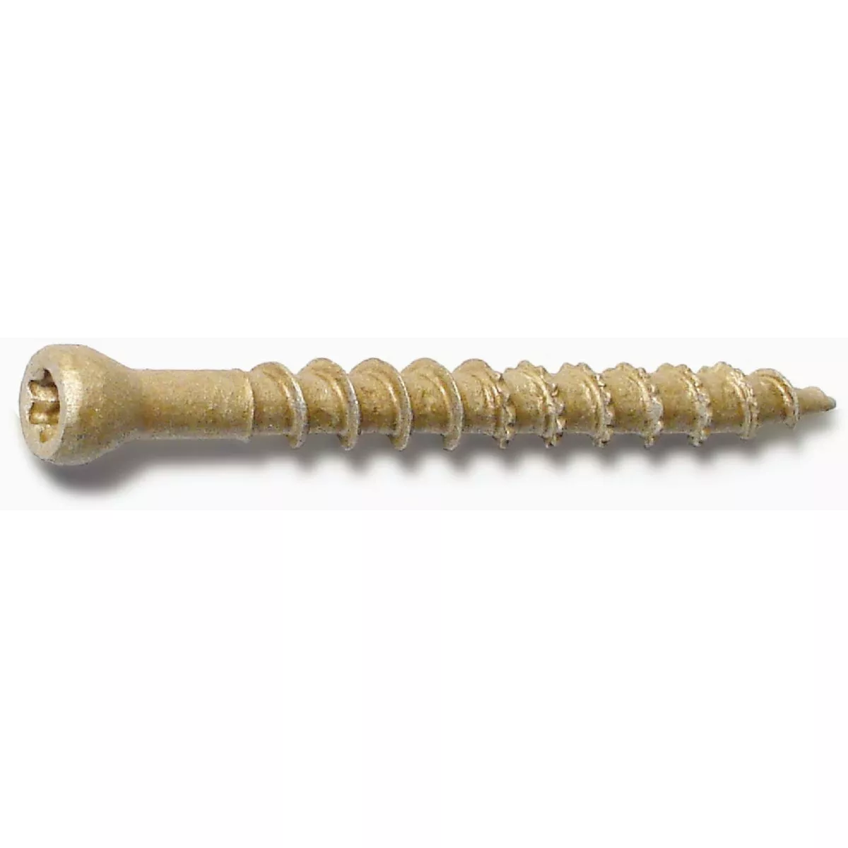 Midwest Fastener SaberDrive #8 x 1-5/8 In. Tan XL1500 Coated Steel Star Drive Trim Head Deck Screws (221 Ct.)