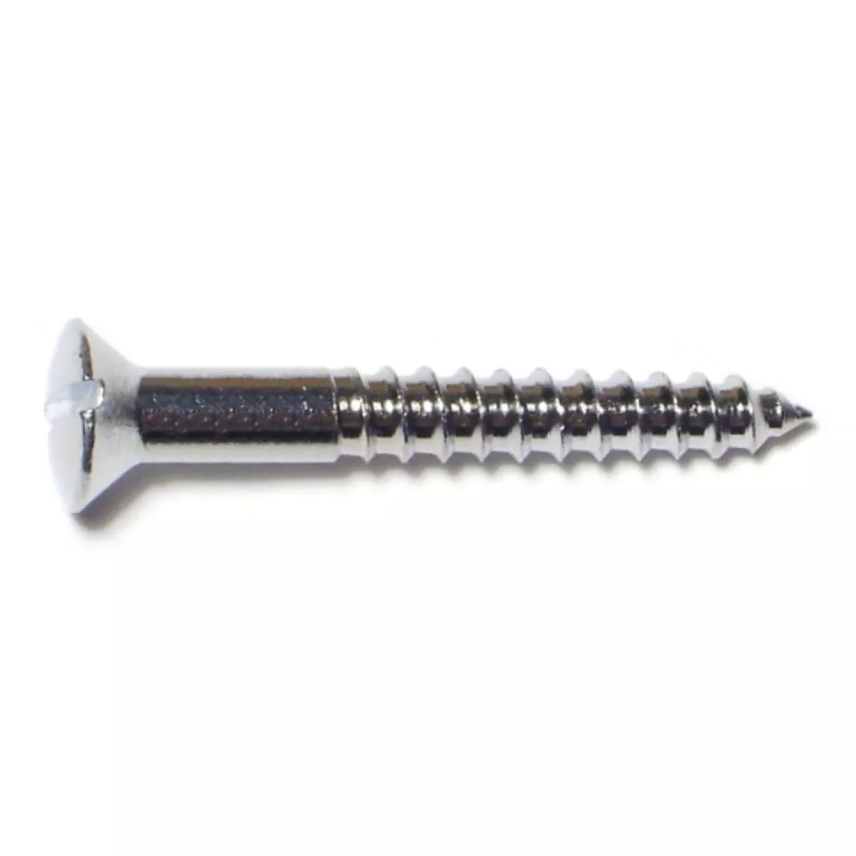 Midwest Fastener #8 x 1-1/4 In. Brass Slotted Oval Head Wood Screws (10 Ct.)