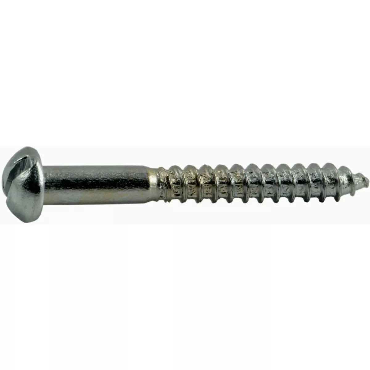 Midwest Fastener #6 x 1-1/4 In. Steel Slotted Round Head Wood Screws