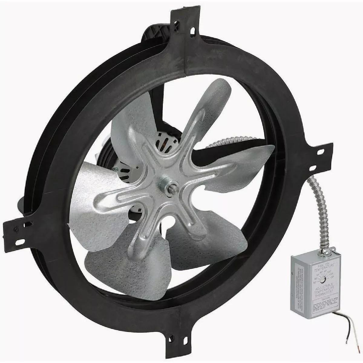 AirVent Gable-Mount Power Attic Vent with Thermostat 1050 CFM