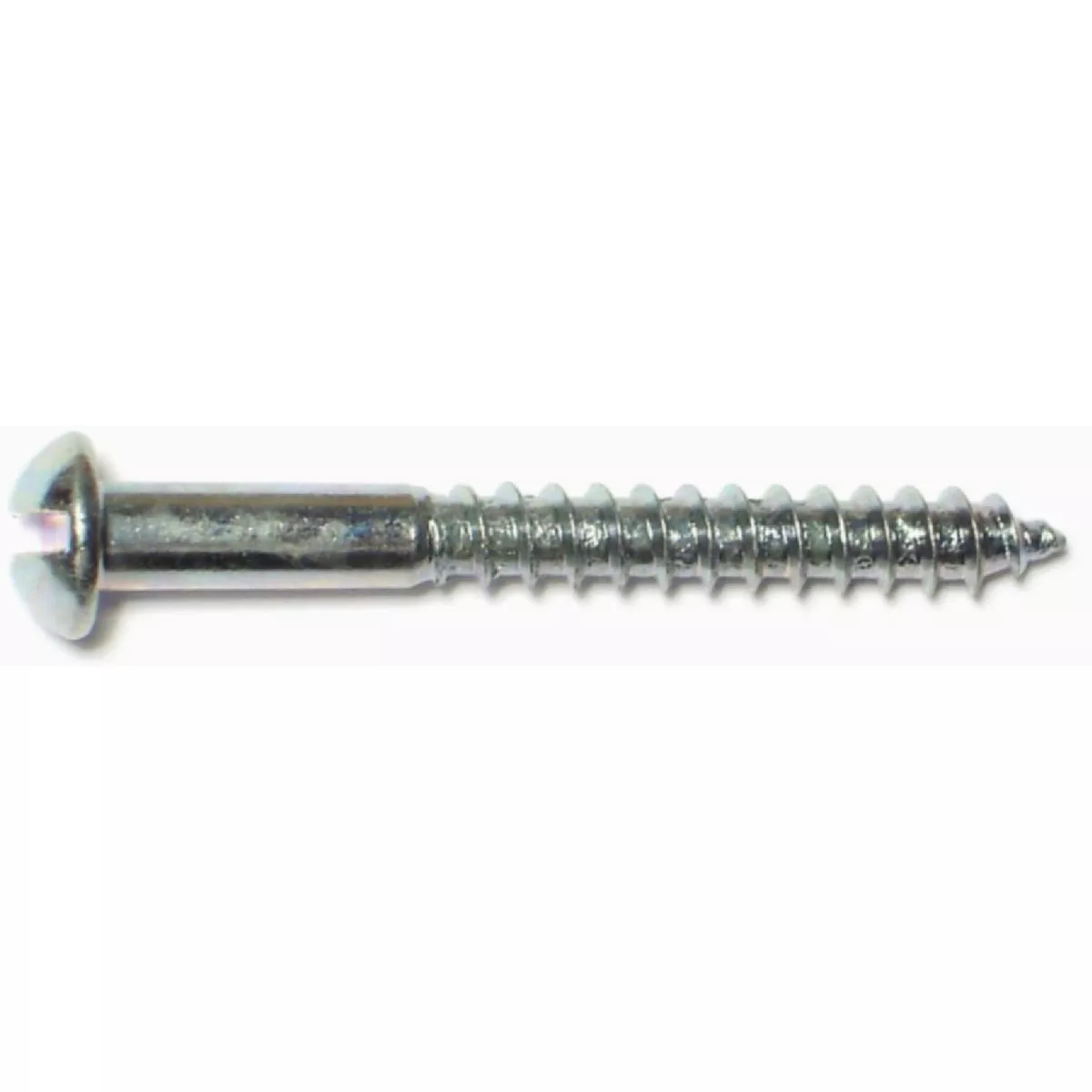 Midwest Fastener #8 x 1-1/2 In. Zinc Plated Steel Slotted Round Head Wood Screws