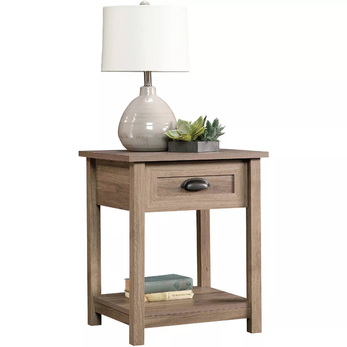 Sauder Salt Oak Side Table/Night Stand