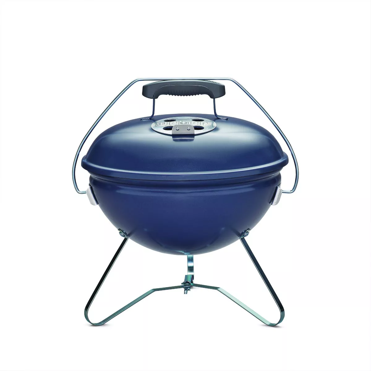Weber Smokey Joe Premium 14 In. Dia. Slate Blue Charcoal Grill