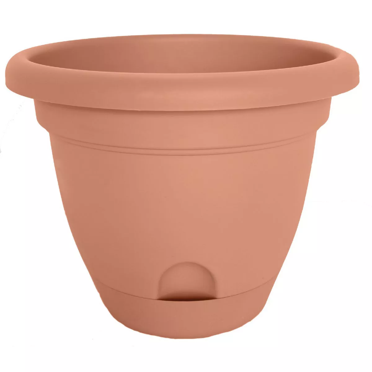 Bloem Lucca 15.75 In. x 20 In. x 20 In. x 10 In. High Density Plastic Terra Cotta Planter