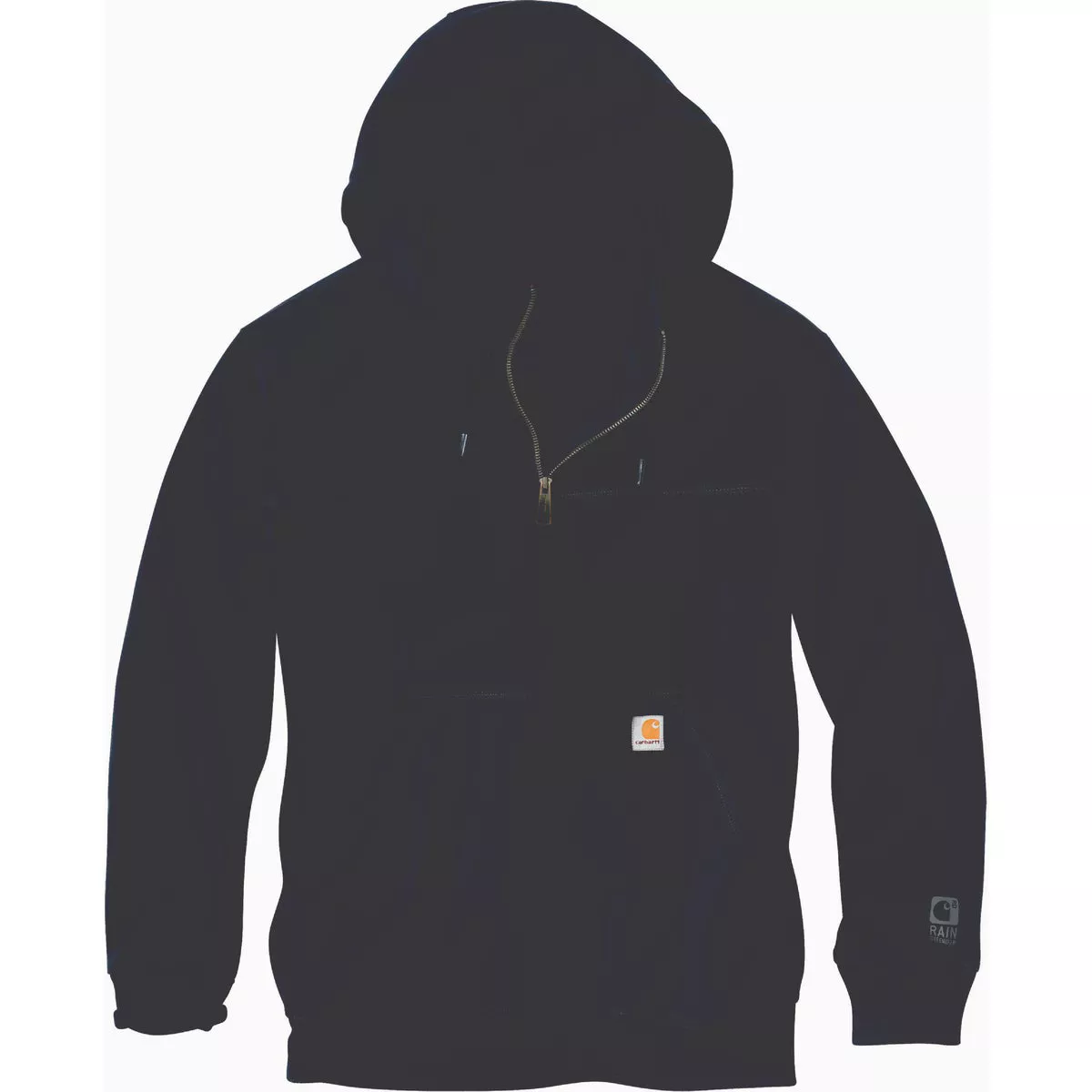 Carhartt Rain Defender Men's 4XL Regular New Navy Heavyweight Quarter Zip Sweatshirt, Loose Fit
