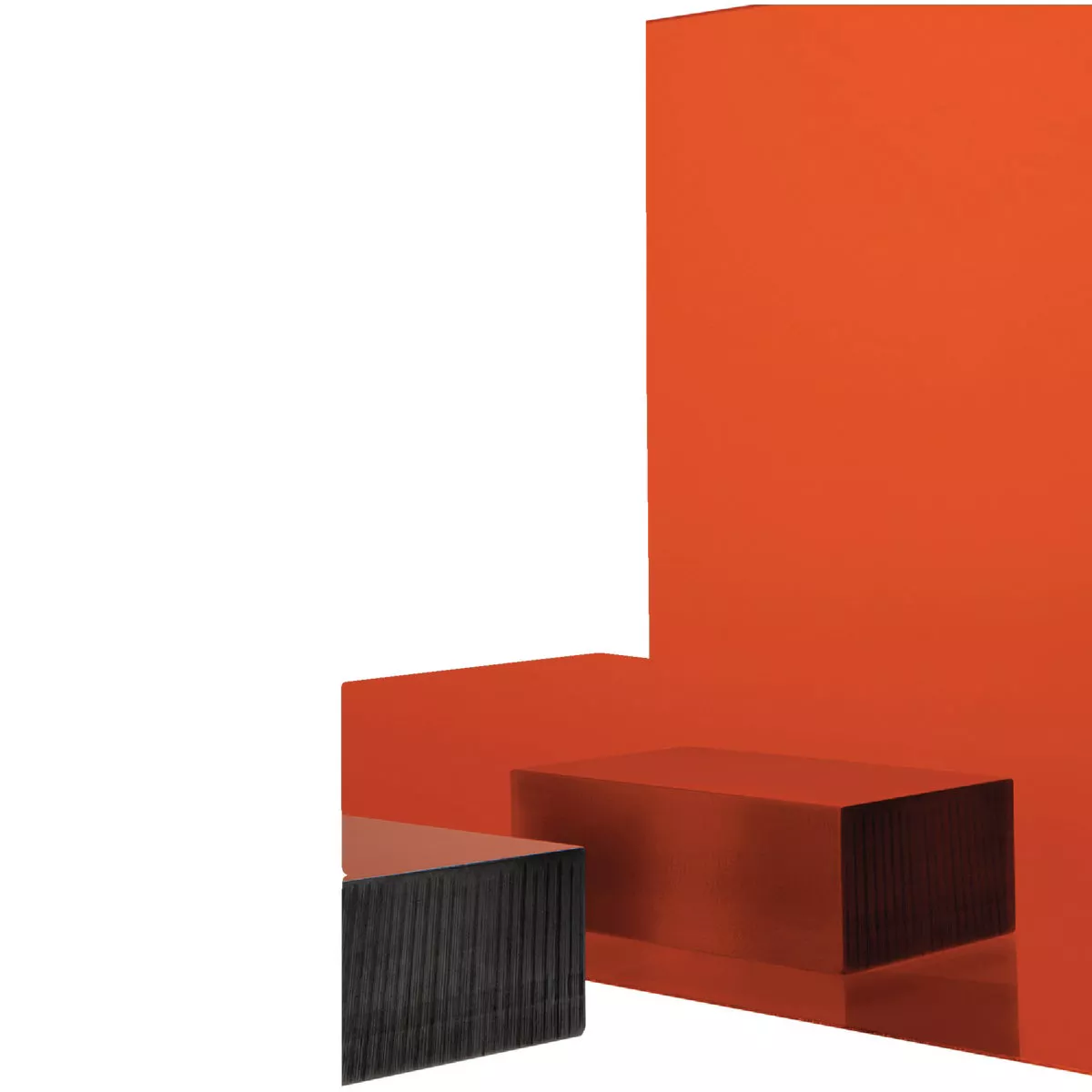 Plaskolite 48" x 96" x .118 (1/8") 1119 Orange Acrylic Sheet