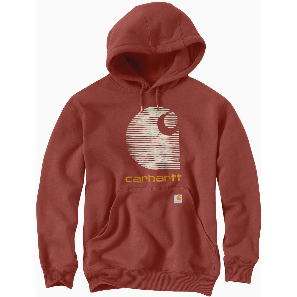 Carhartt Men's Rain Defender Loose Fit Midweight Logo Graphic Sweatshirt | Carbon Heather | XL
