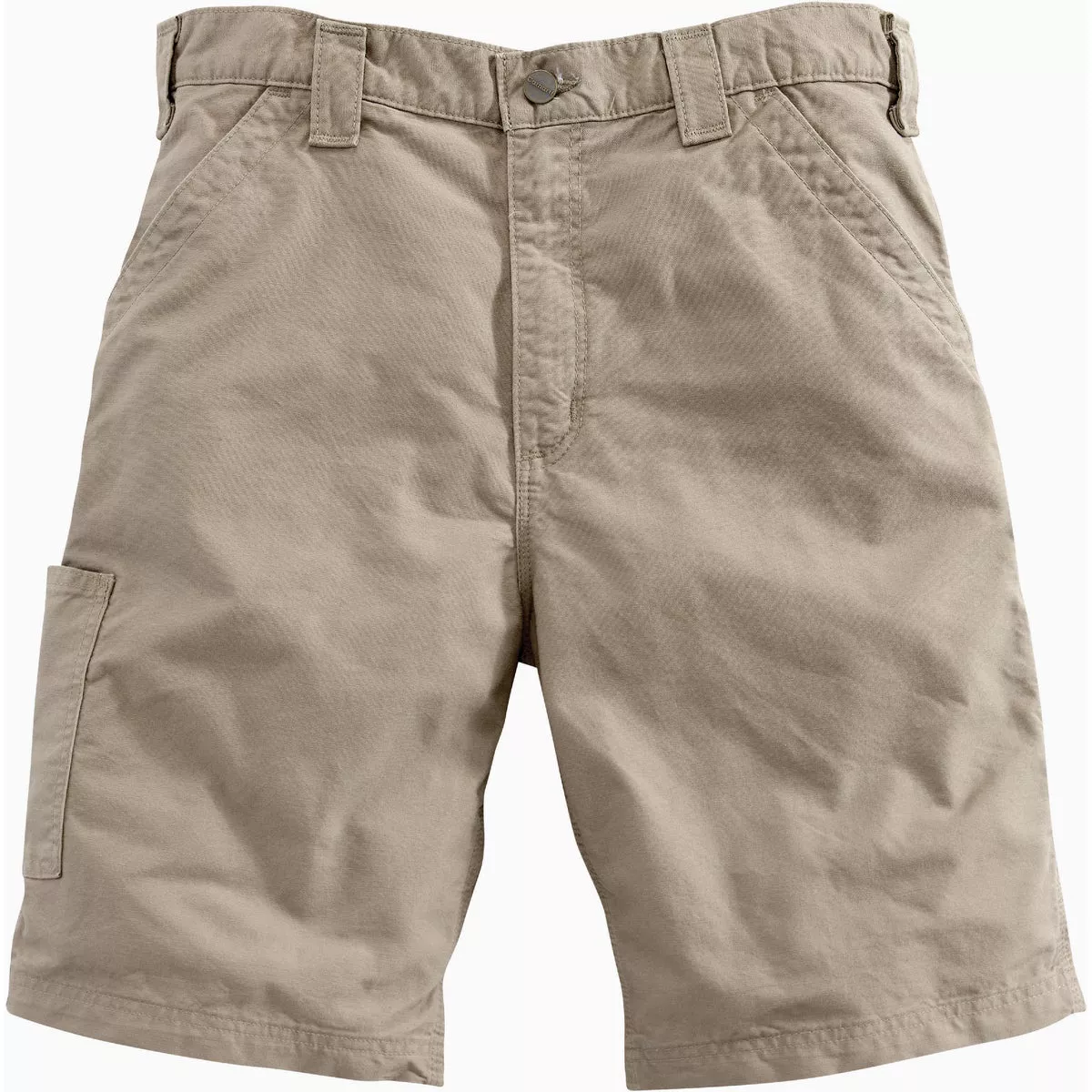 Carhartt Men's 34 Tan Canvas Utility Work Shorts, Loose Fit