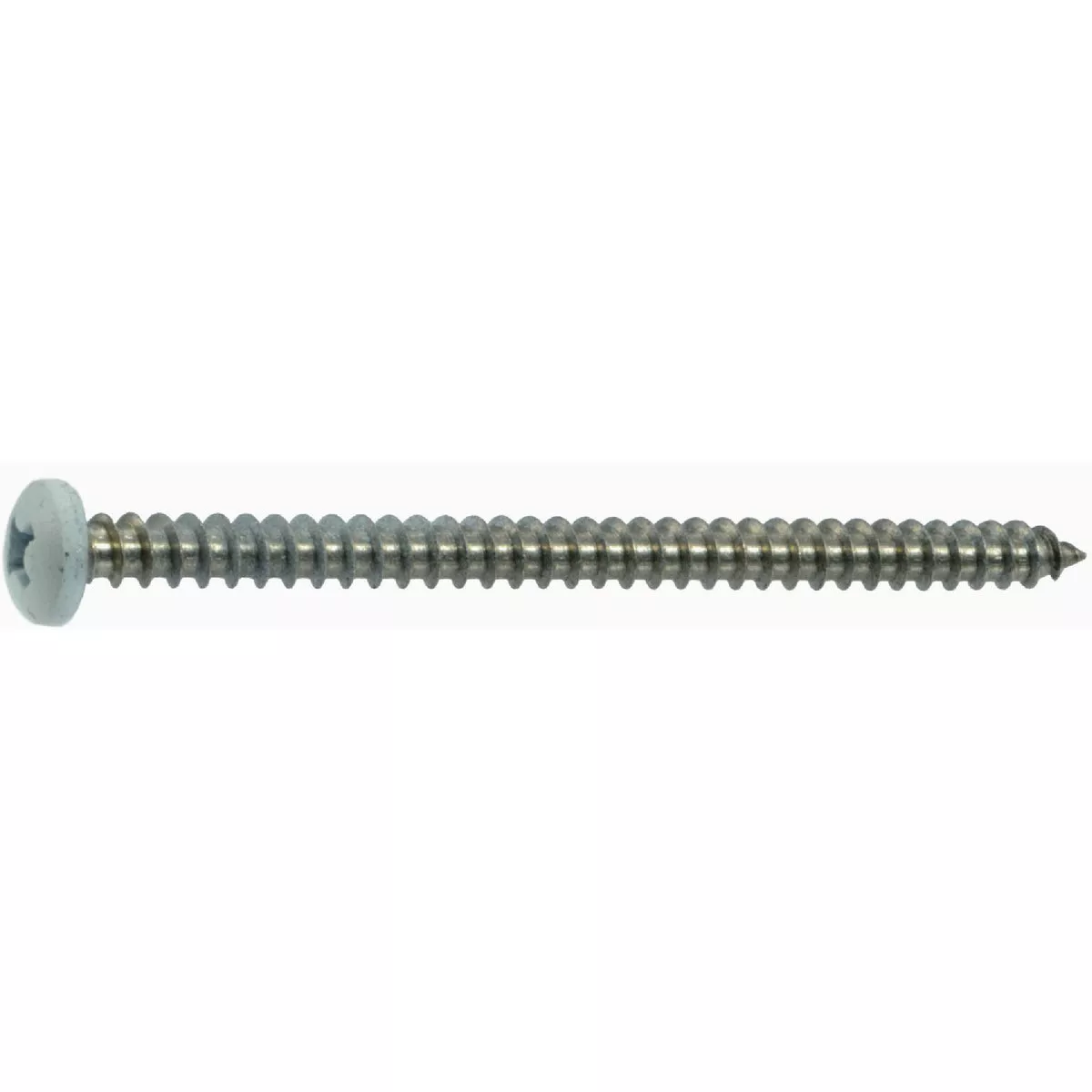 Midwest Fastener #8 x 2-1/2 In. White Painted 18-8 Stainless Steel Phillips Pan Head Sheet Metal Screws (100 Ct.)