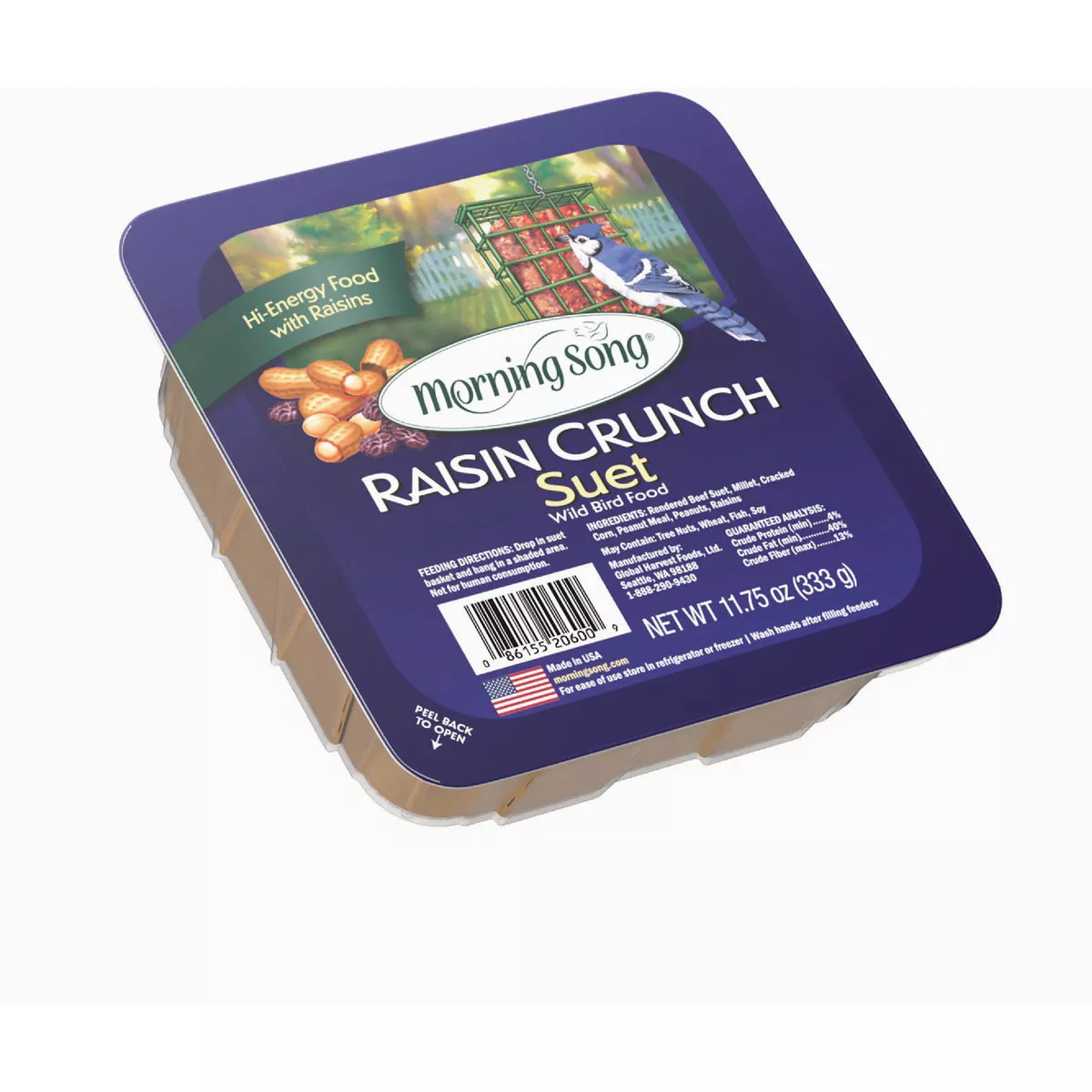 Morning Song 11.75 Oz. Raisin Crunch Suet