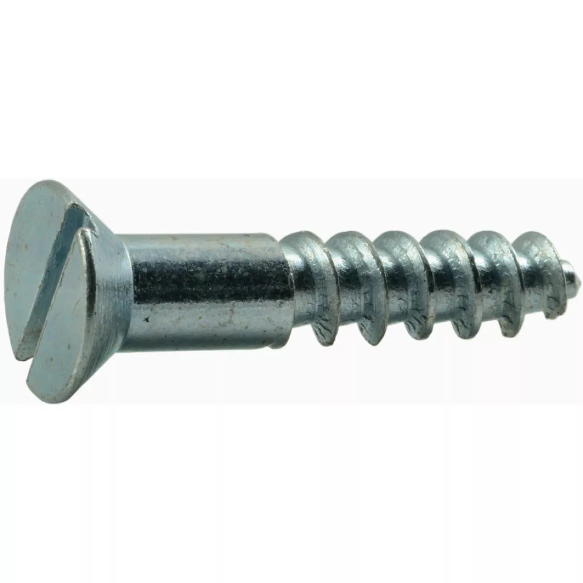 Midwest Fastener #14 x 1-1/4 In. Zinc Plated Steel Slotted Flat Head Wood Screws