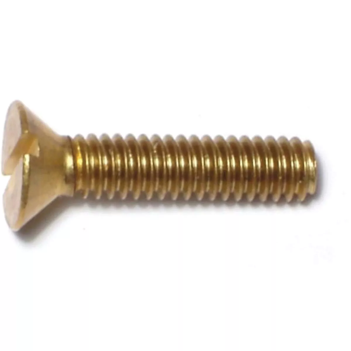 Midwest Fastener #8-32 x 3/4 In. Brass Coarse Thread Slotted Flat Head Machine Screws (12 Ct.)