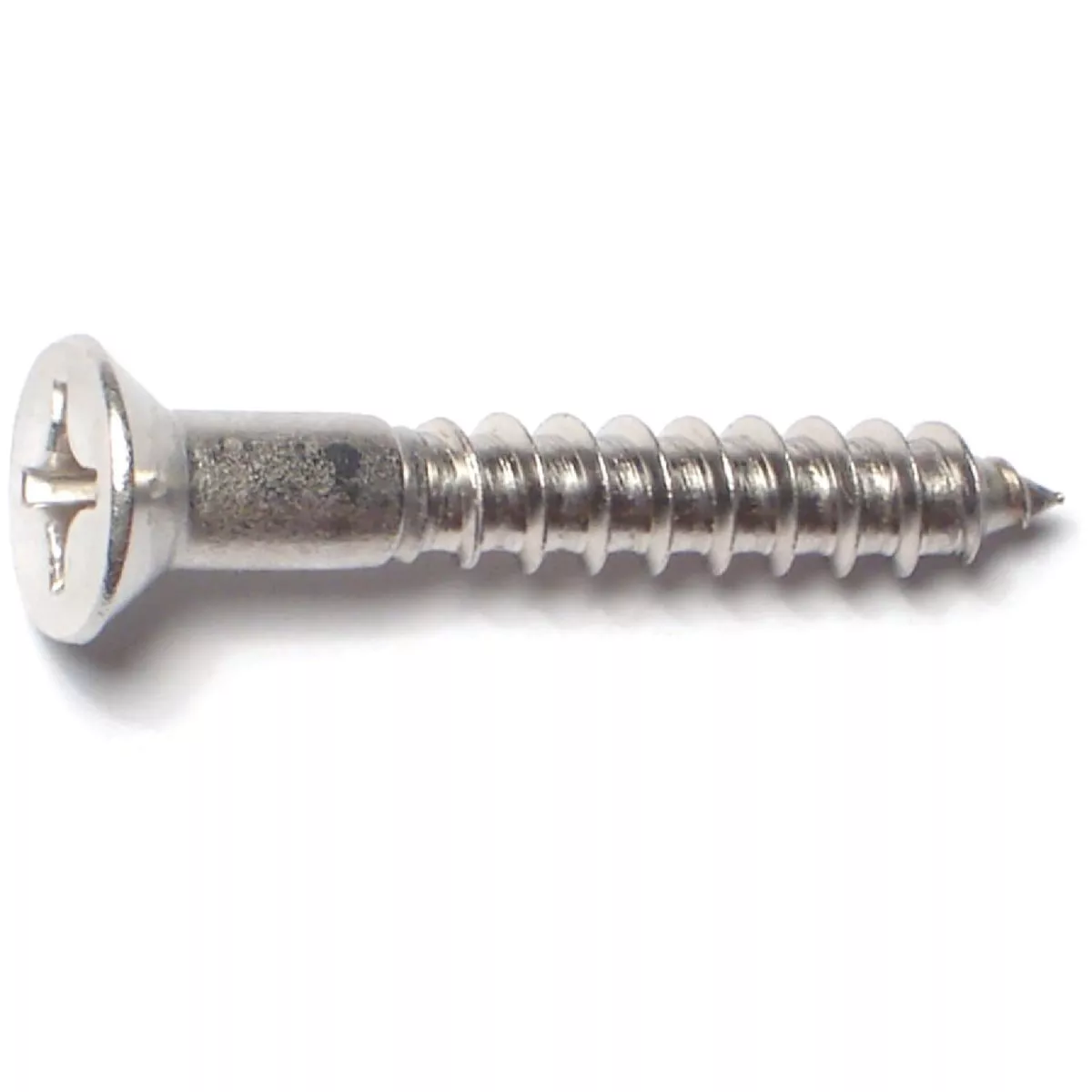 Midwest Fastener #12 x 1-1/2 In. 18-8 Stainless Steel Phillips Flat Head Wood Screws (6 Ct.)-