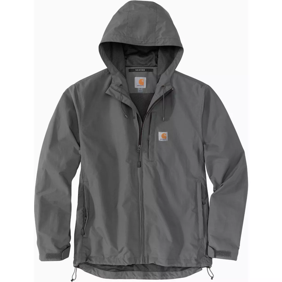 Carhartt Rain Defender Men's 3XL Tall Steel Lightweight Jacket, Relaxed Fit