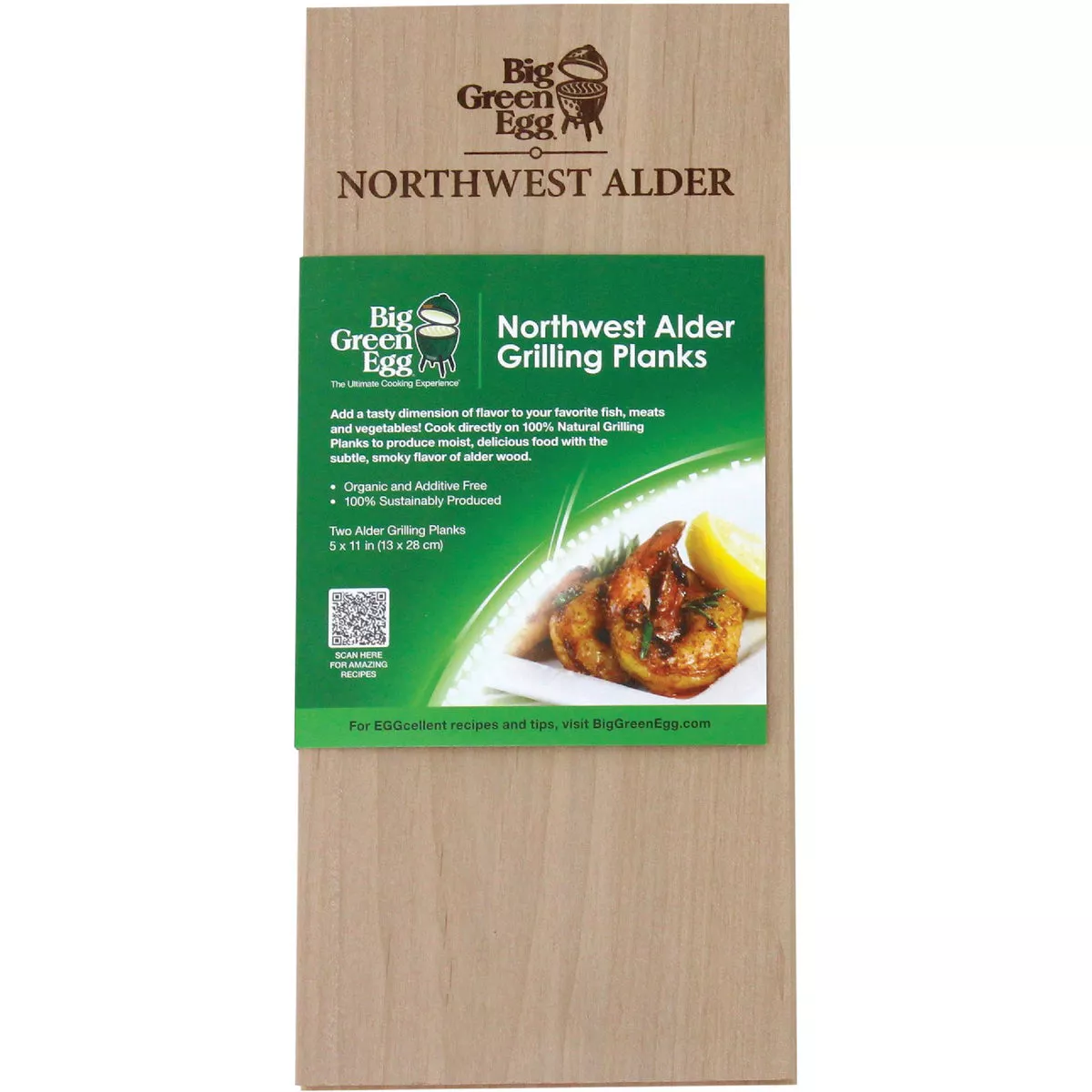 Big Green Egg 11 In. Northwest Alder Natural Grilling Planks (2-Pack)