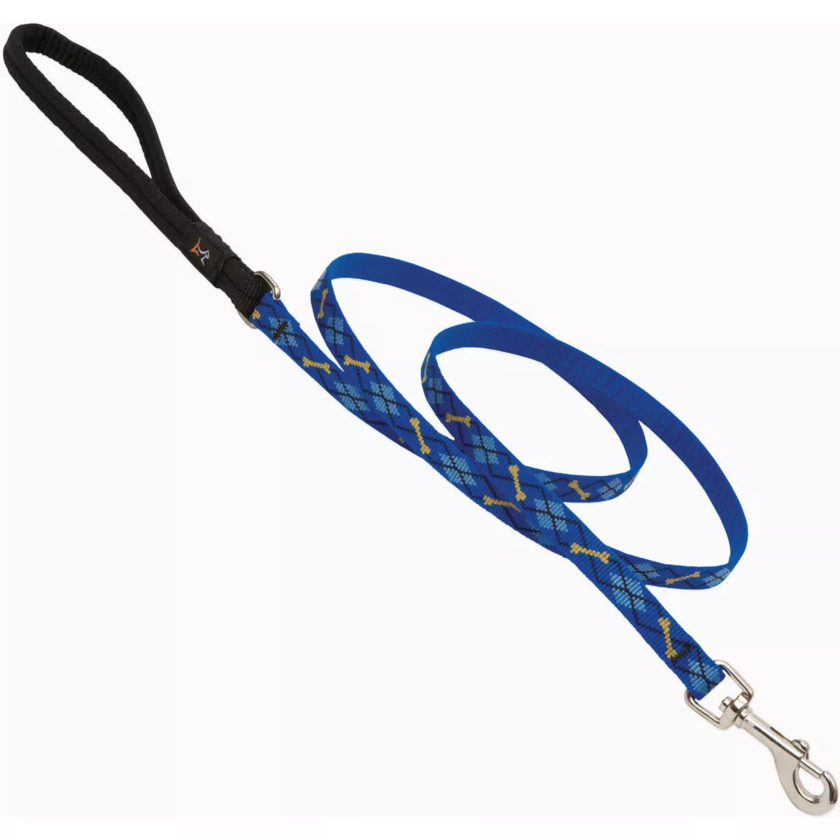 Lupine 1/2 In. x 6 Ft. Nylon Small Dog Dapper Dog Original Woven Dog Leash-