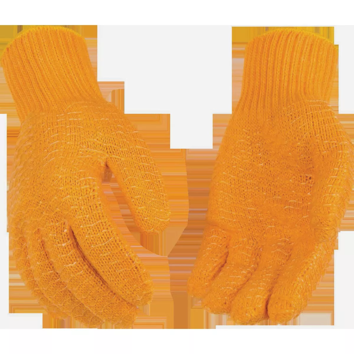 Kinco Men's Large Orange Knit Glove with PVC Webbing