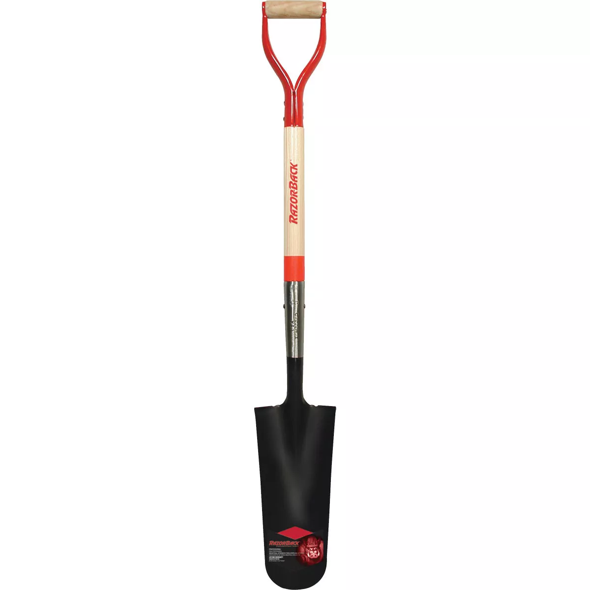 Ames Razor-Back 29 In. Wood Handle 14 In. Blade Closed Back Drain Spade