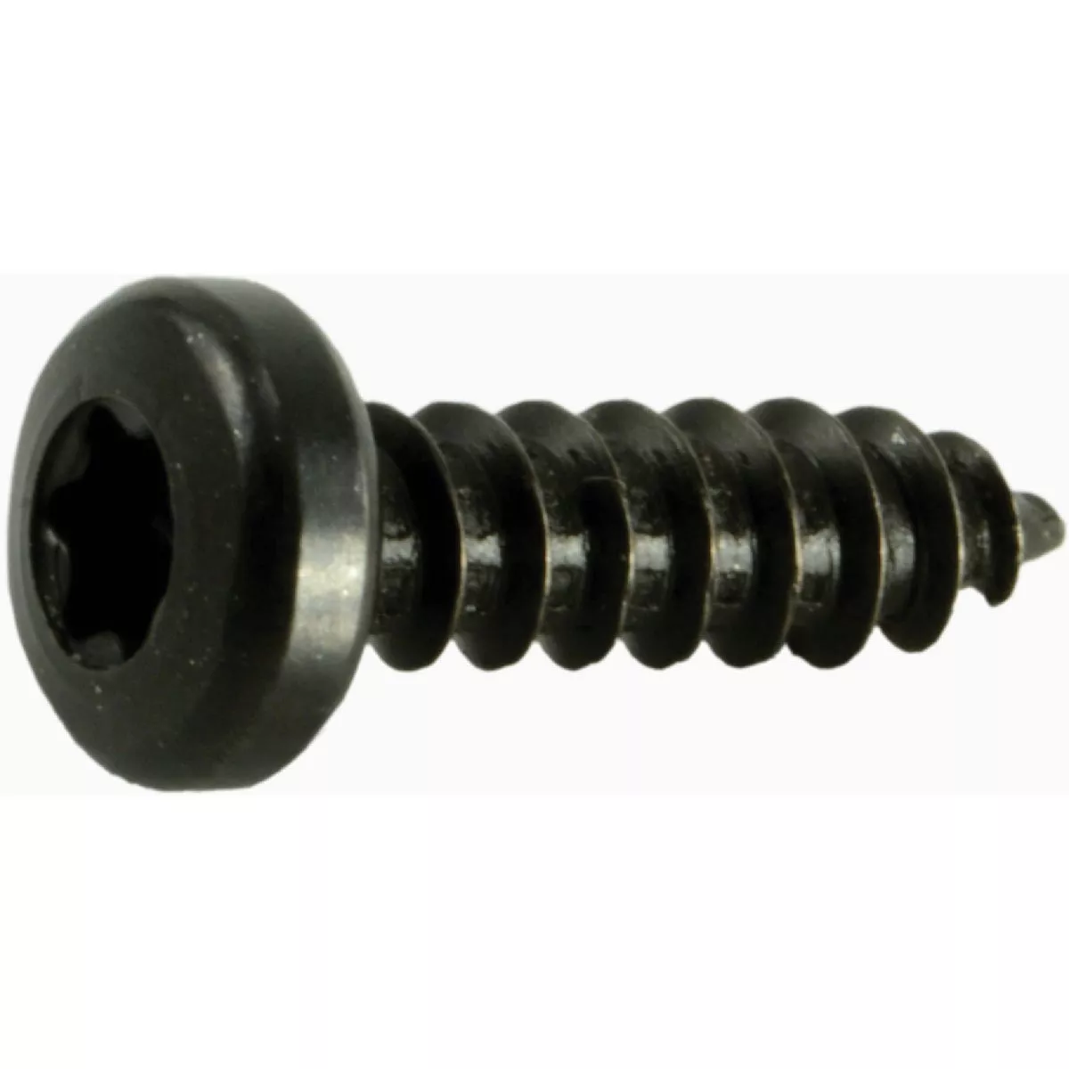 Midwest Fastener #6 x 1/2 In. Black Steel Star Drive Pan Head Sheet Metal Screws (40 Ct.)