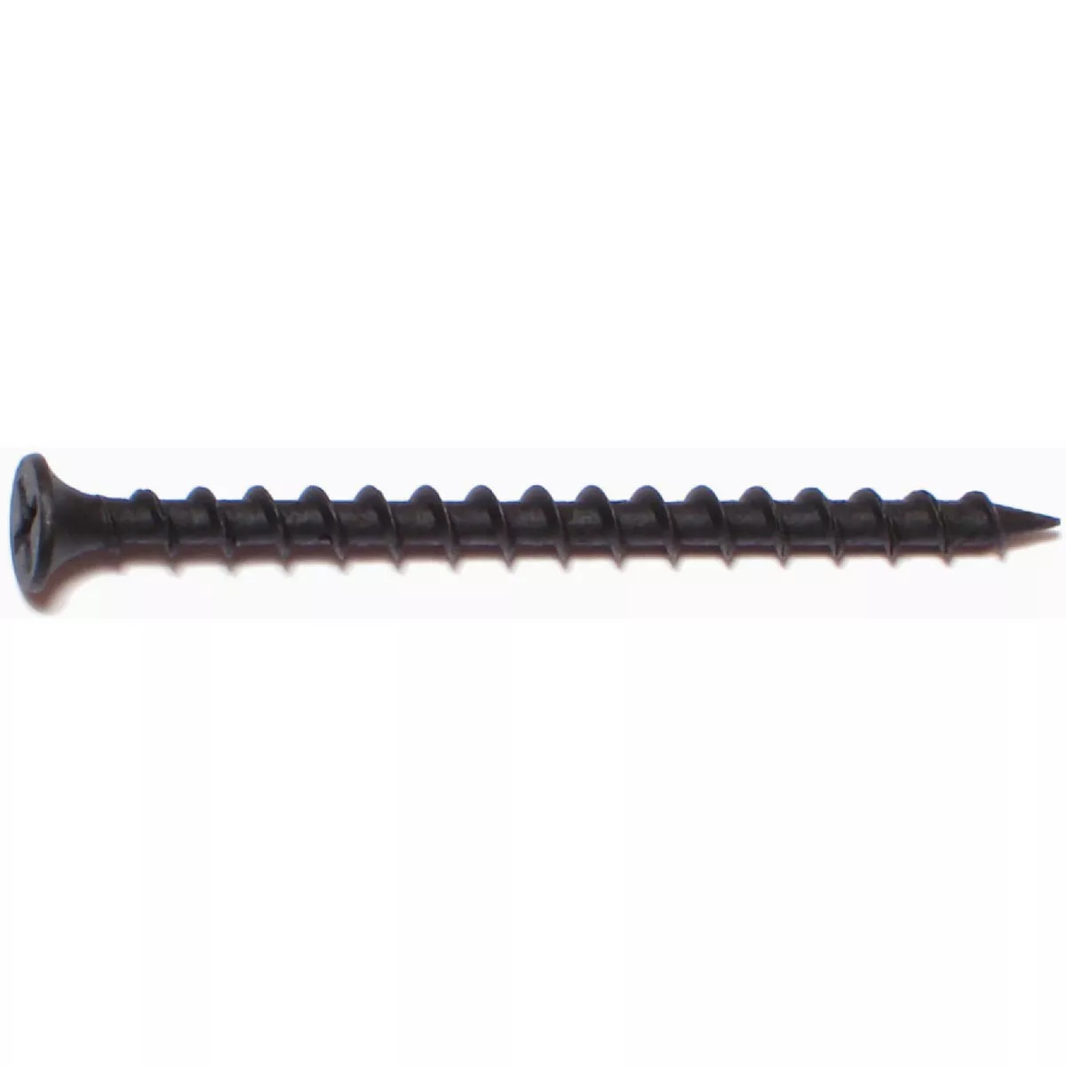 Midwest Fastener #6 x 1-5/8 In. Black Phosphate Steel Coarse Thread Phillips Bugle Head Drywall Screws