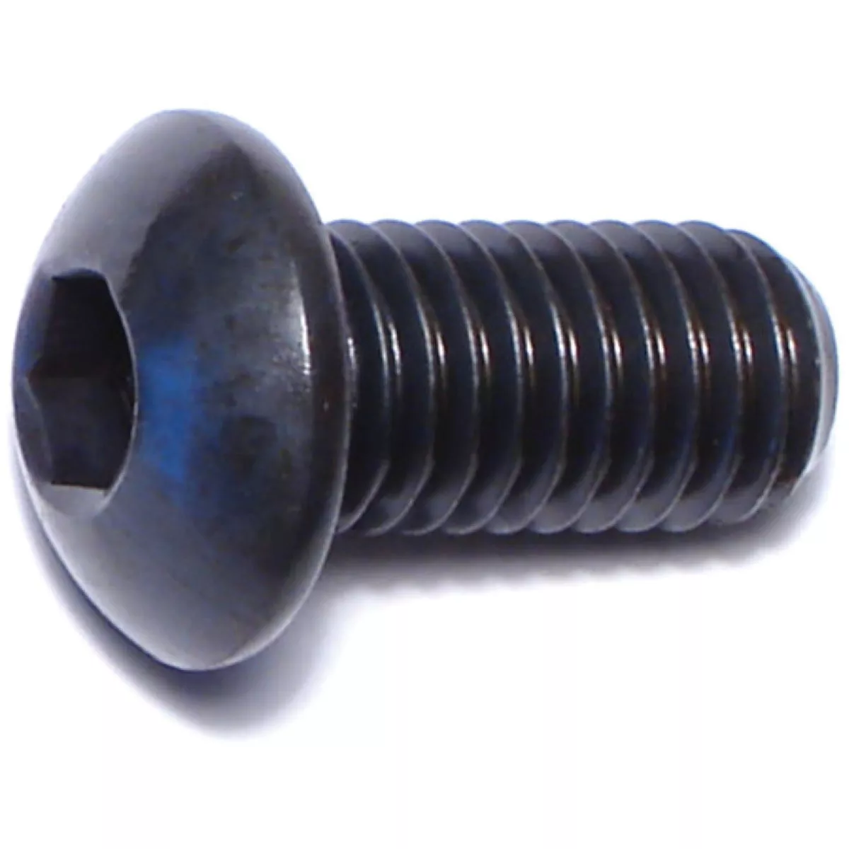 Midwest Fastener 8mm-1.25 x 16mm Black Oxide Class 10.9 Steel Coarse Thread Button Head Hex Socket Cap Screws (8 Ct.)-