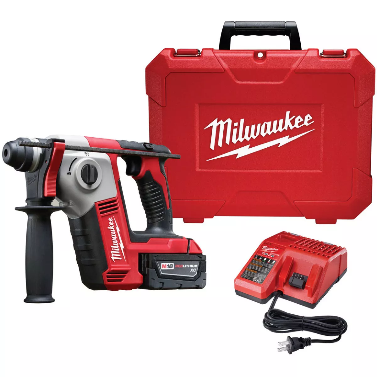 Milwaukee M18 18 V. 5/8 In. Keyless Cordless SDS-Plus Rotary Hammer Kit with 2 Batteries