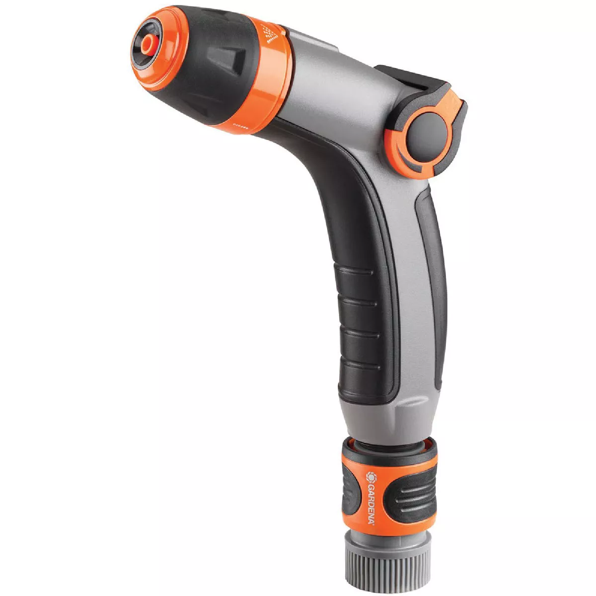 Gardena Metal Thumb Control Pistol Nozzle, Gray
