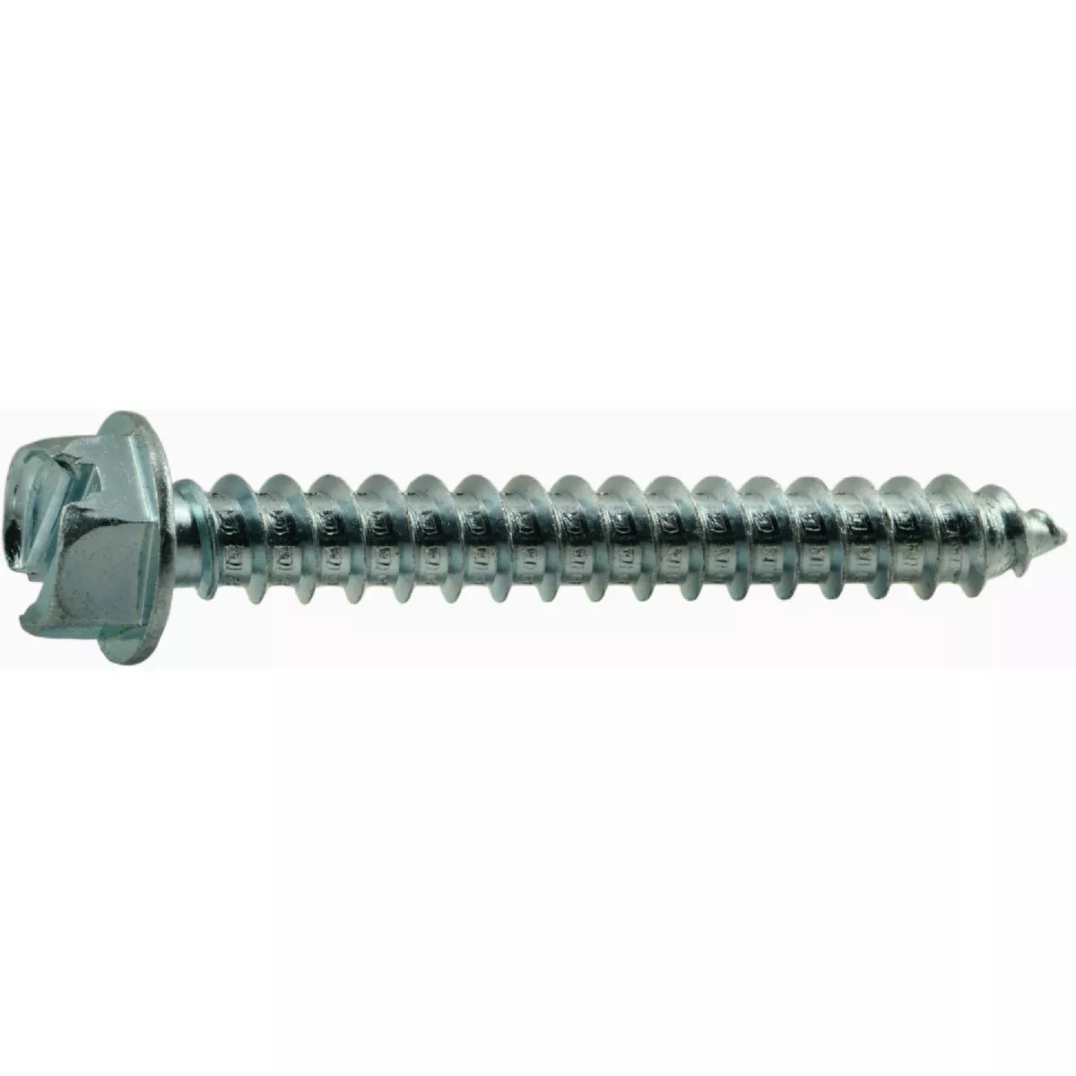 Midwest Fastener #14 x 2 In. Zinc Plated Steel Slotted Hex Washer Head Sheet Metal Screws (5 Ct.)