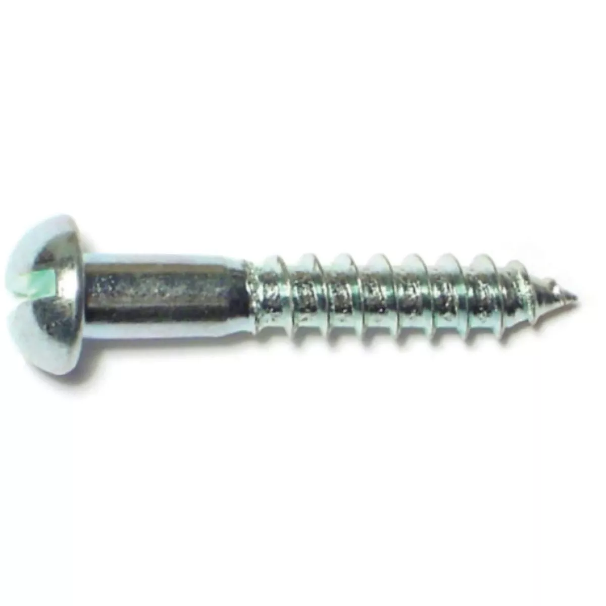 Midwest Fastener #8 x 1 In. Zinc Plated Steel Slotted Round Head Wood Screws