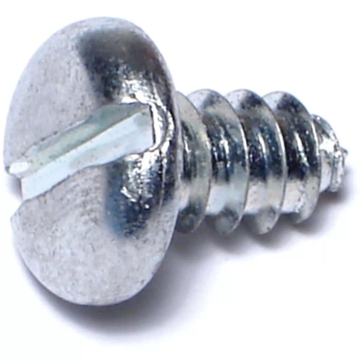 Midwest Fastener #14 x 1/2 In. Zinc Plated Steel Slotted Pan Head Sheet Metal Screws