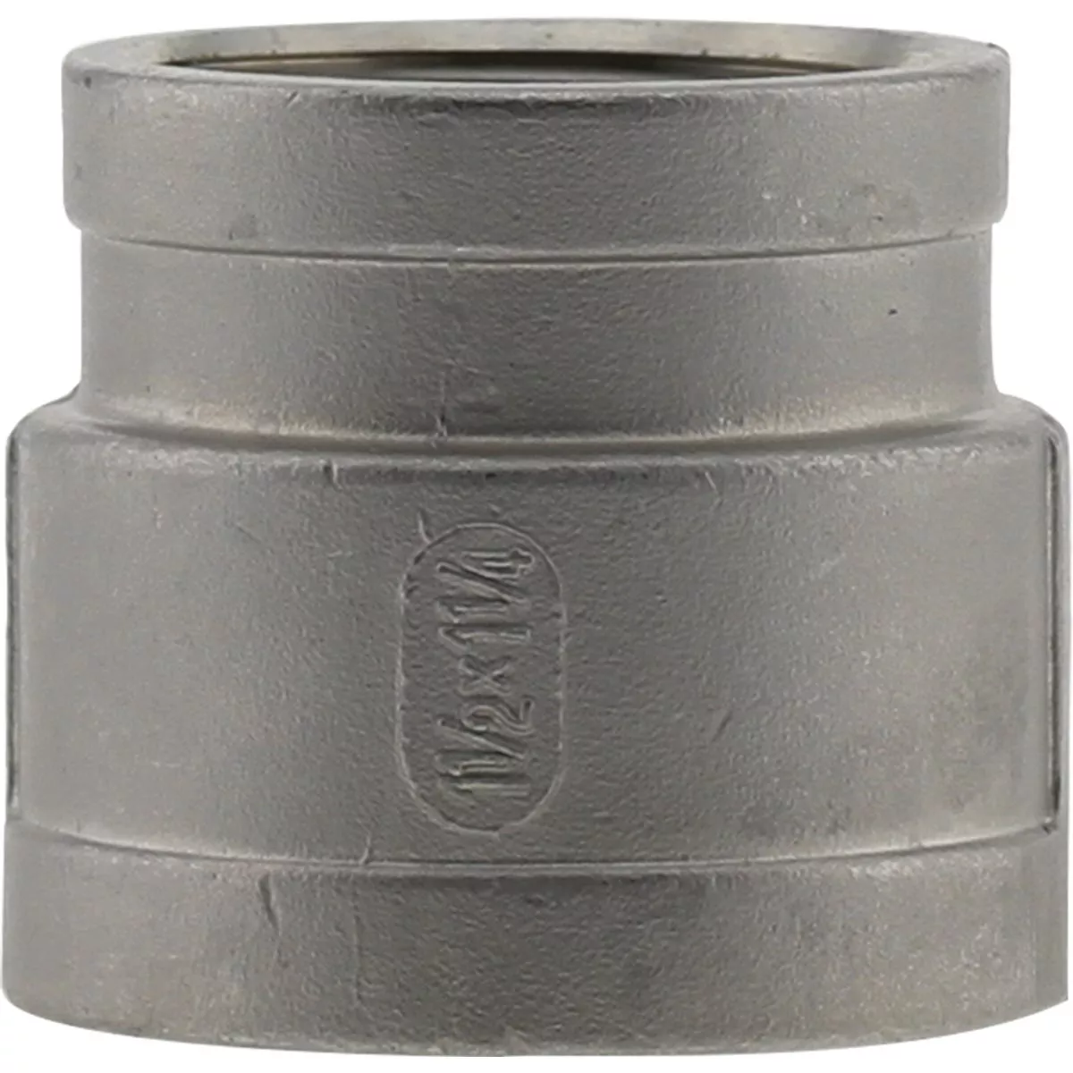 PLUMB-EEZE 1-1/2 In. FIP x 1-1/4 In. FIP Stainless Steel Reducing Coupling
