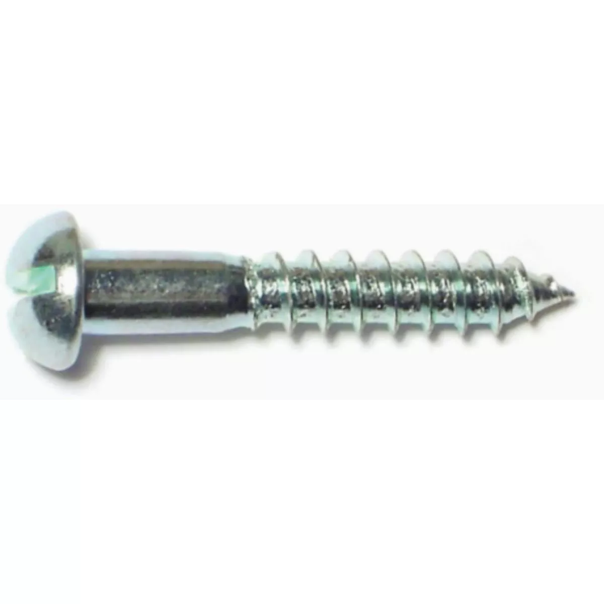 Midwest Fastener #8 x 1 In. Zinc Plated Steel Slotted Round Head Wood Screws (80 Ct.)