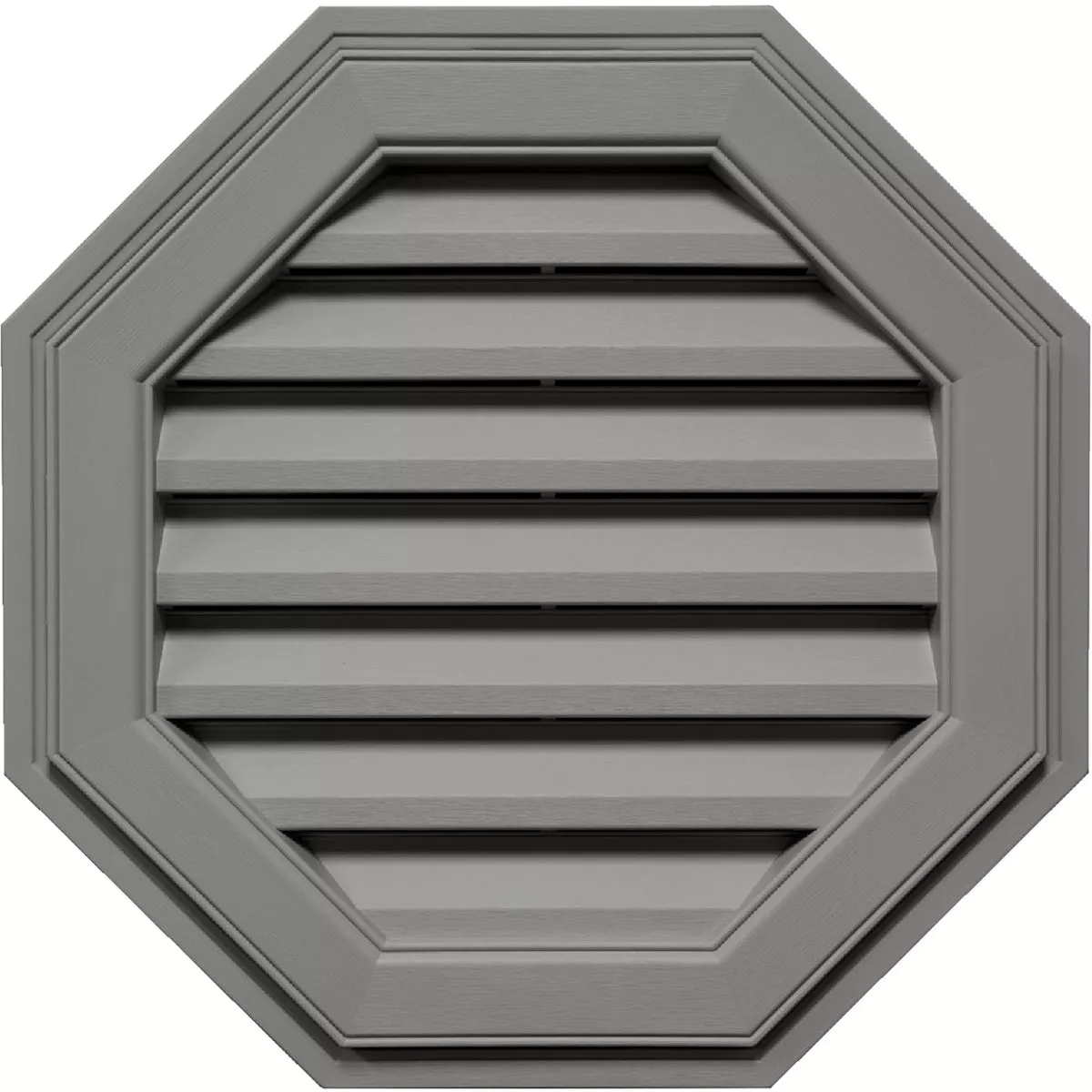 Builders Edge 22 in. Octagon Gable Attic Vent, Graphite