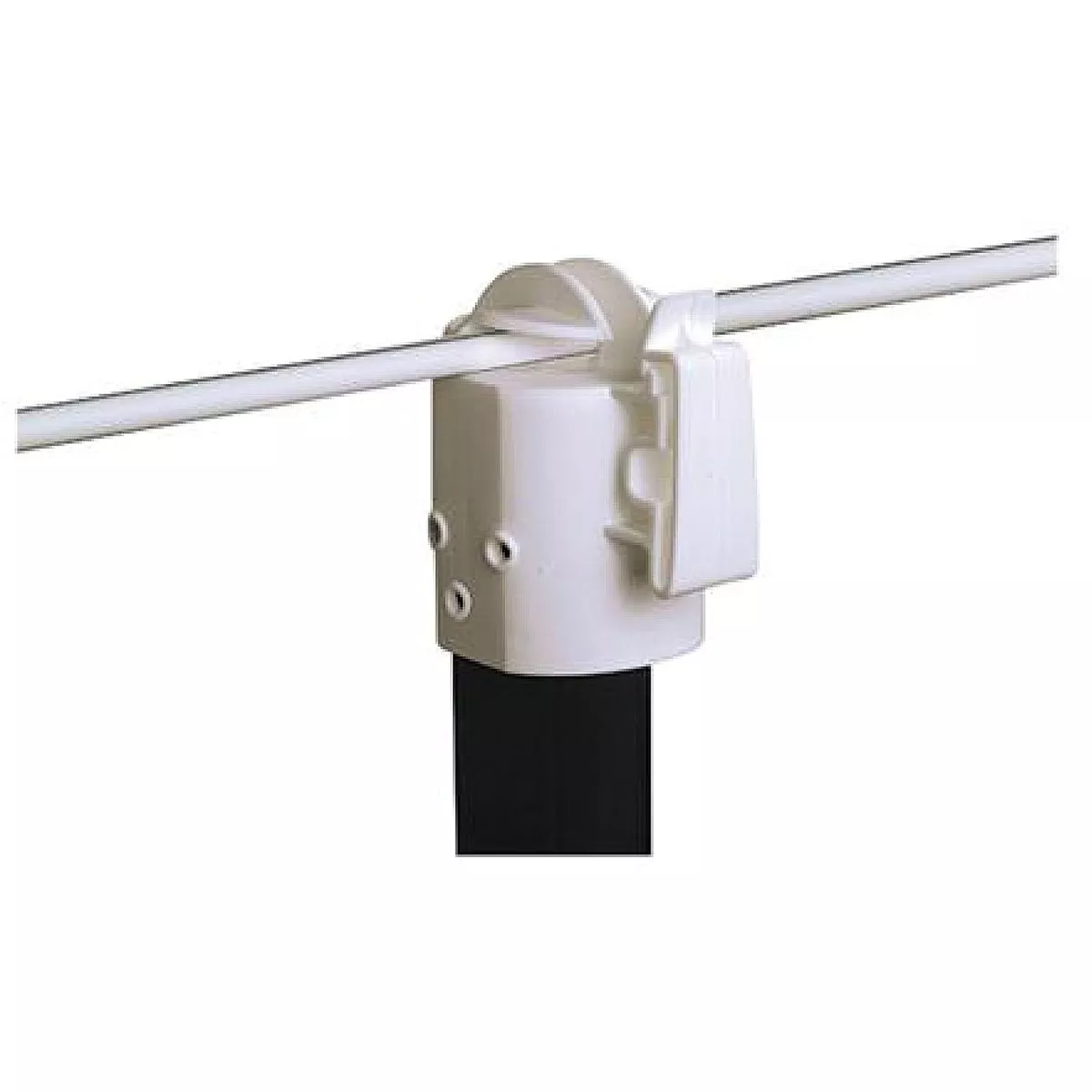 Gallagher T-Post White Plastic Topper Electric Fence Insulator (10-Pack)-