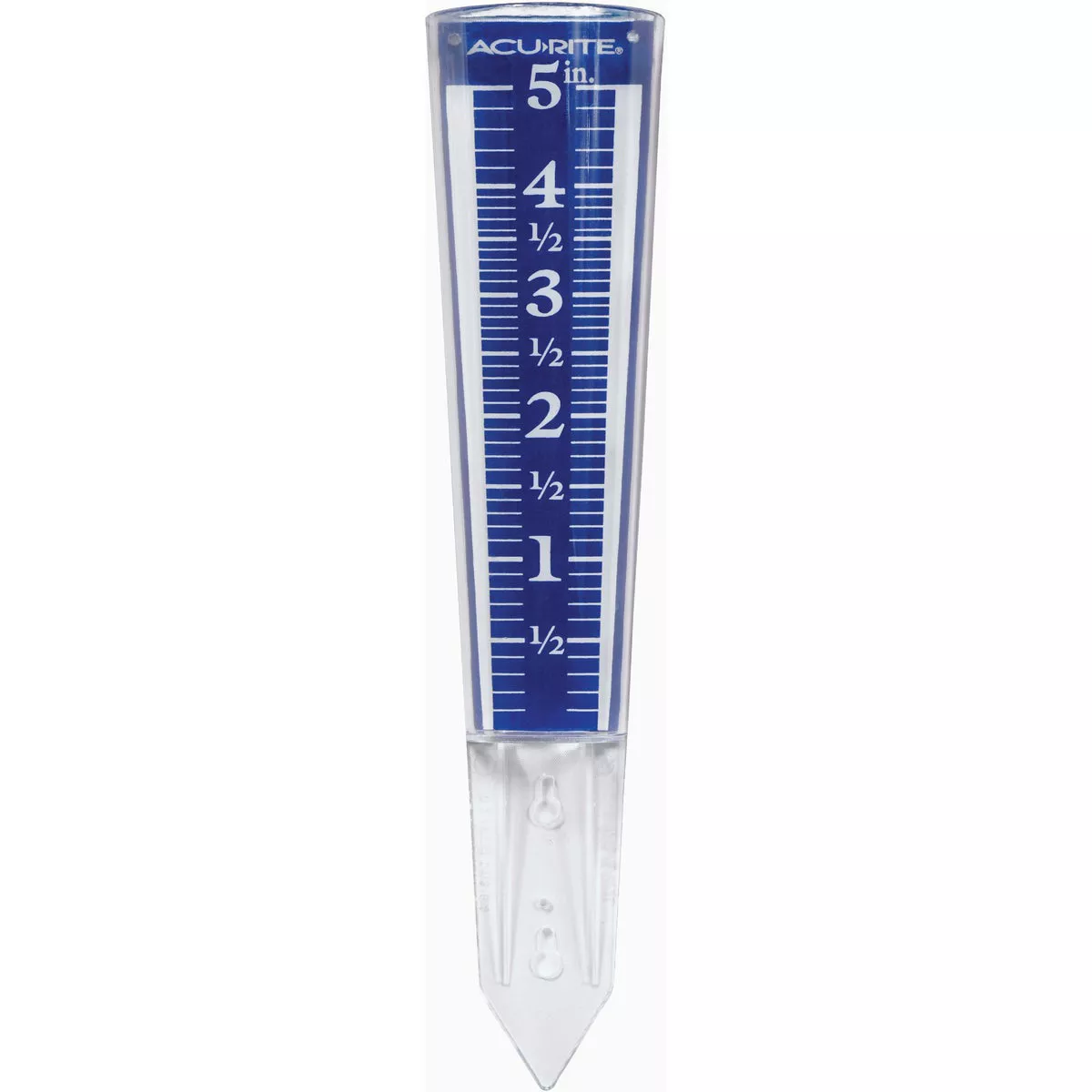 AcuRite 5 In. Capacity Magnifying Acrylic Rain Gauge