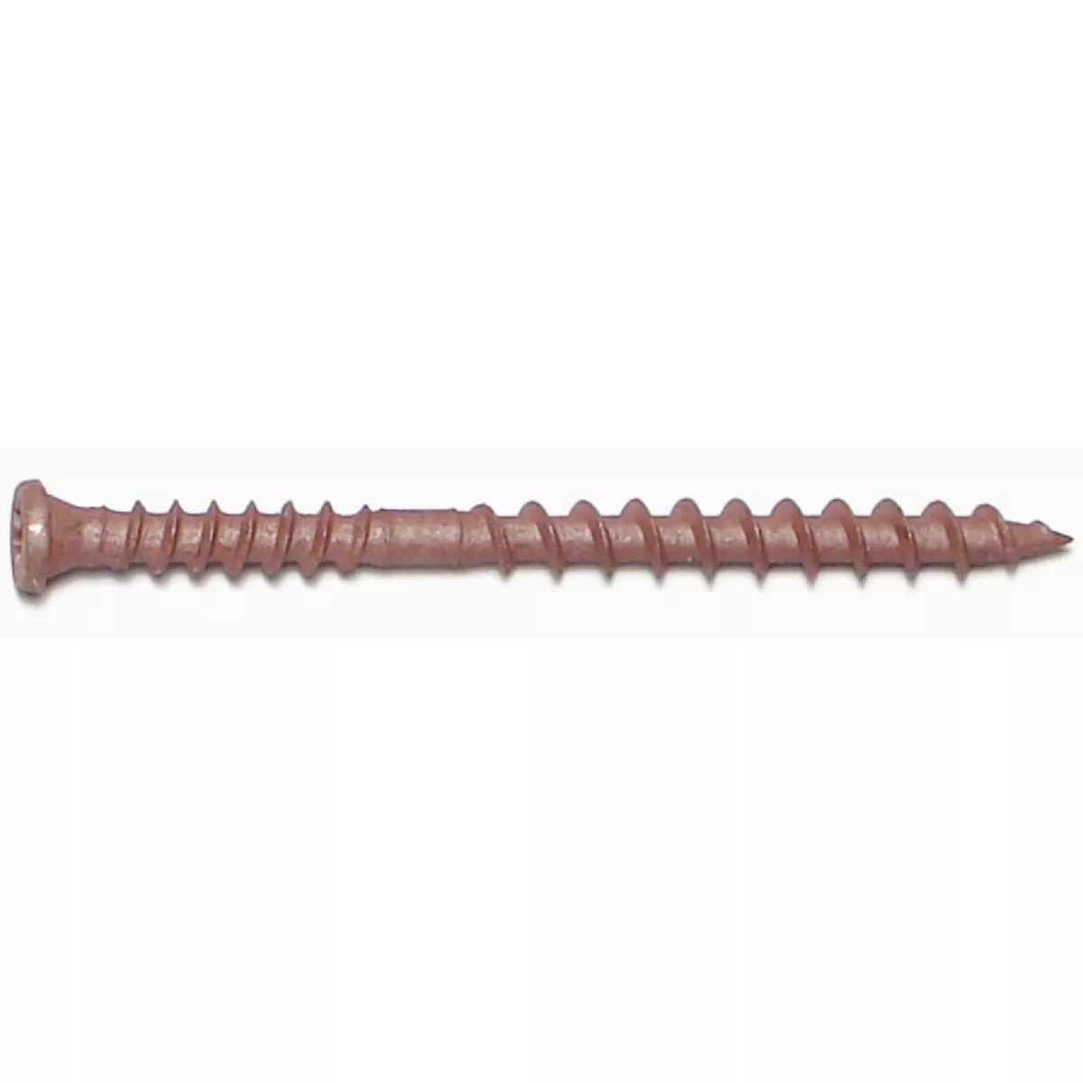 Midwest Fastener #10 x 2-1/2 In. Redwood Ruspert Coated Steel Composite Star Drive Pan Head Deck Screws (100 Ct.)