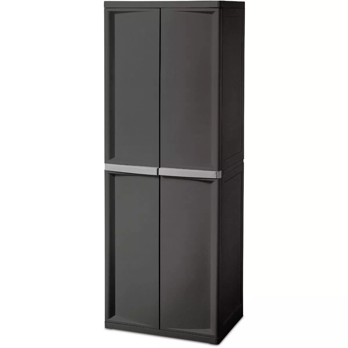 Sterilite Flat Gray 4 Shelf Cabinet