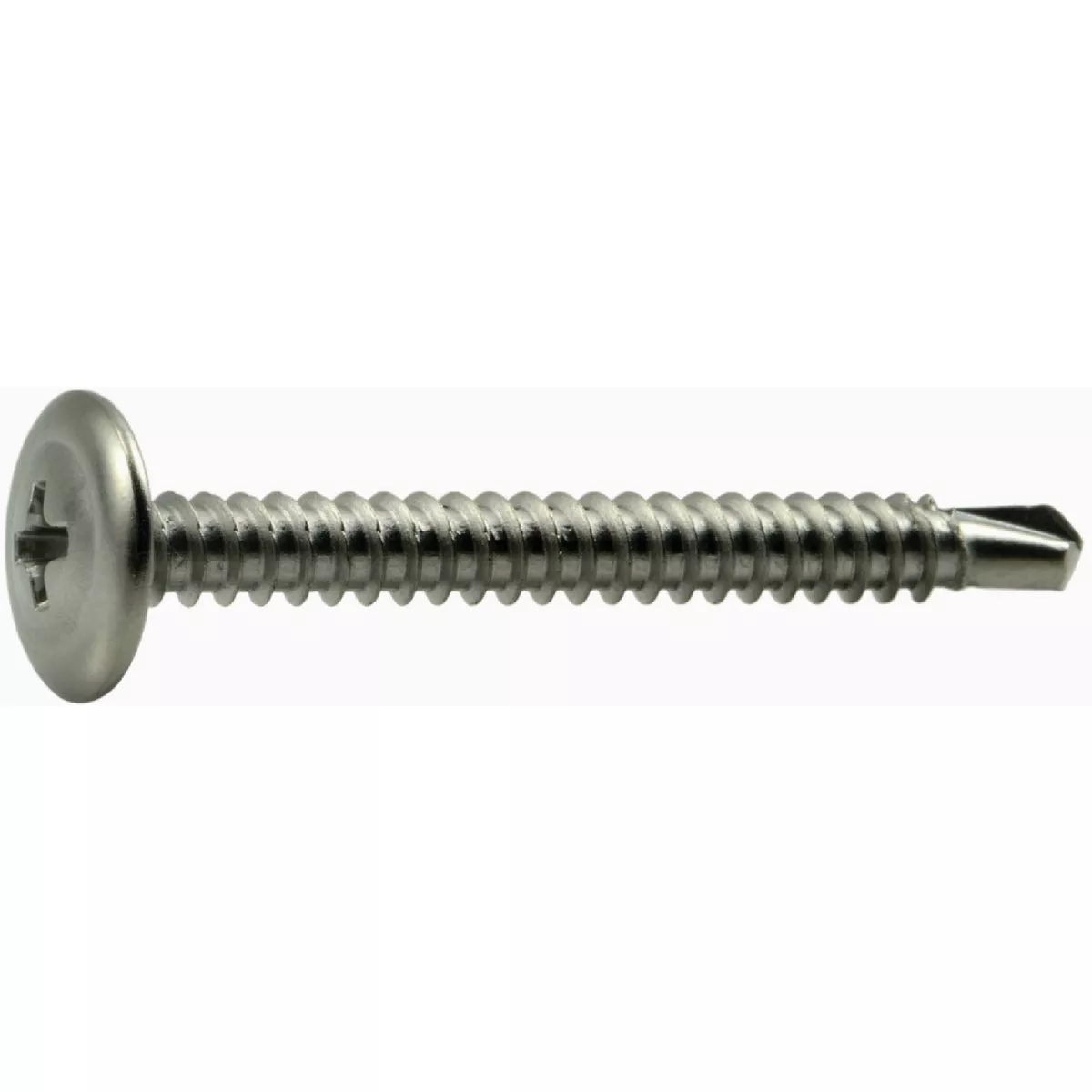 Midwest Fastener #8-18 x 1-5/8 In. 410 Stainless Steel Phillips Self-Drilling Screws (15 Ct.)-