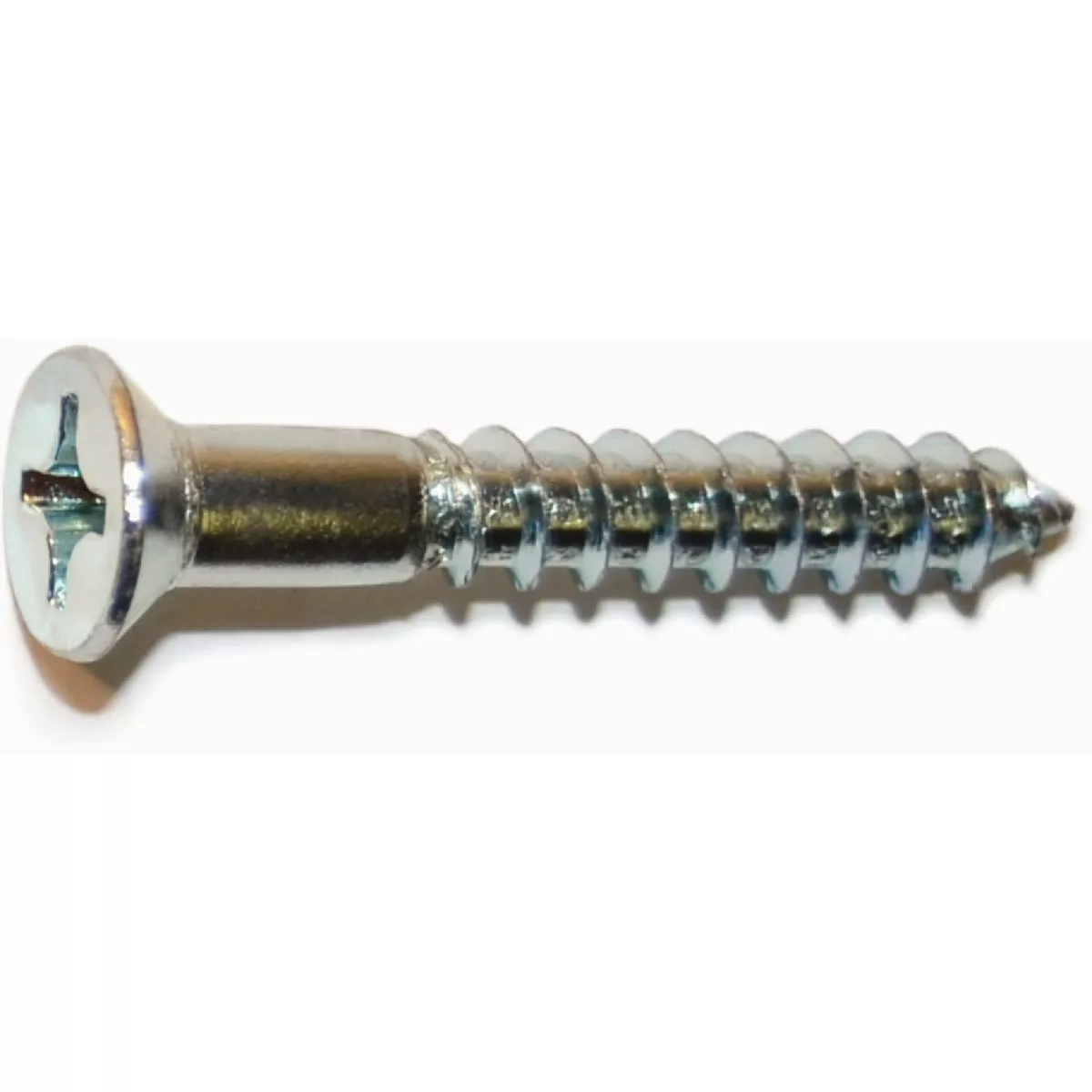 Midwest Fastener #12 x 1-1/2 In. Zinc Plated Steel Phillips Flat Head Wood Screws (1 Ct.)
