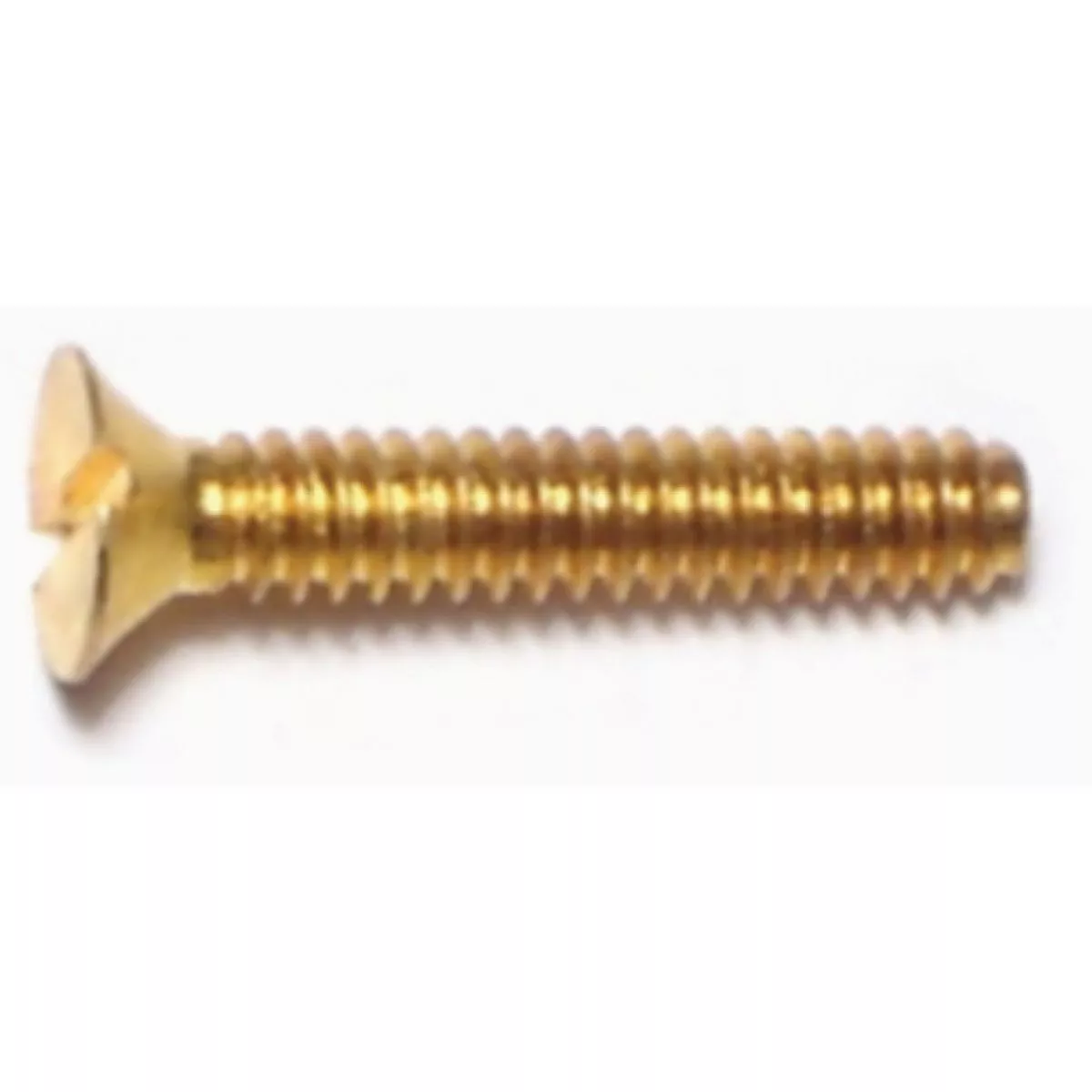 Midwest Fastener #6-32 x 3/4 In. Brass Coarse Thread Slotted Flat Head Machine Screws (40 Ct.)