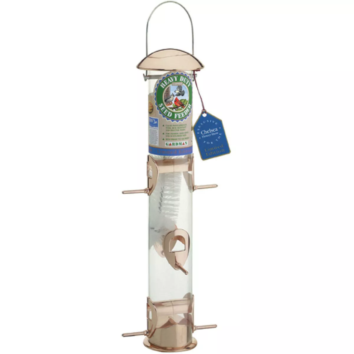 Gardman Copper Polycarbonate 2.2 Lb. Capacity Bird Feeder