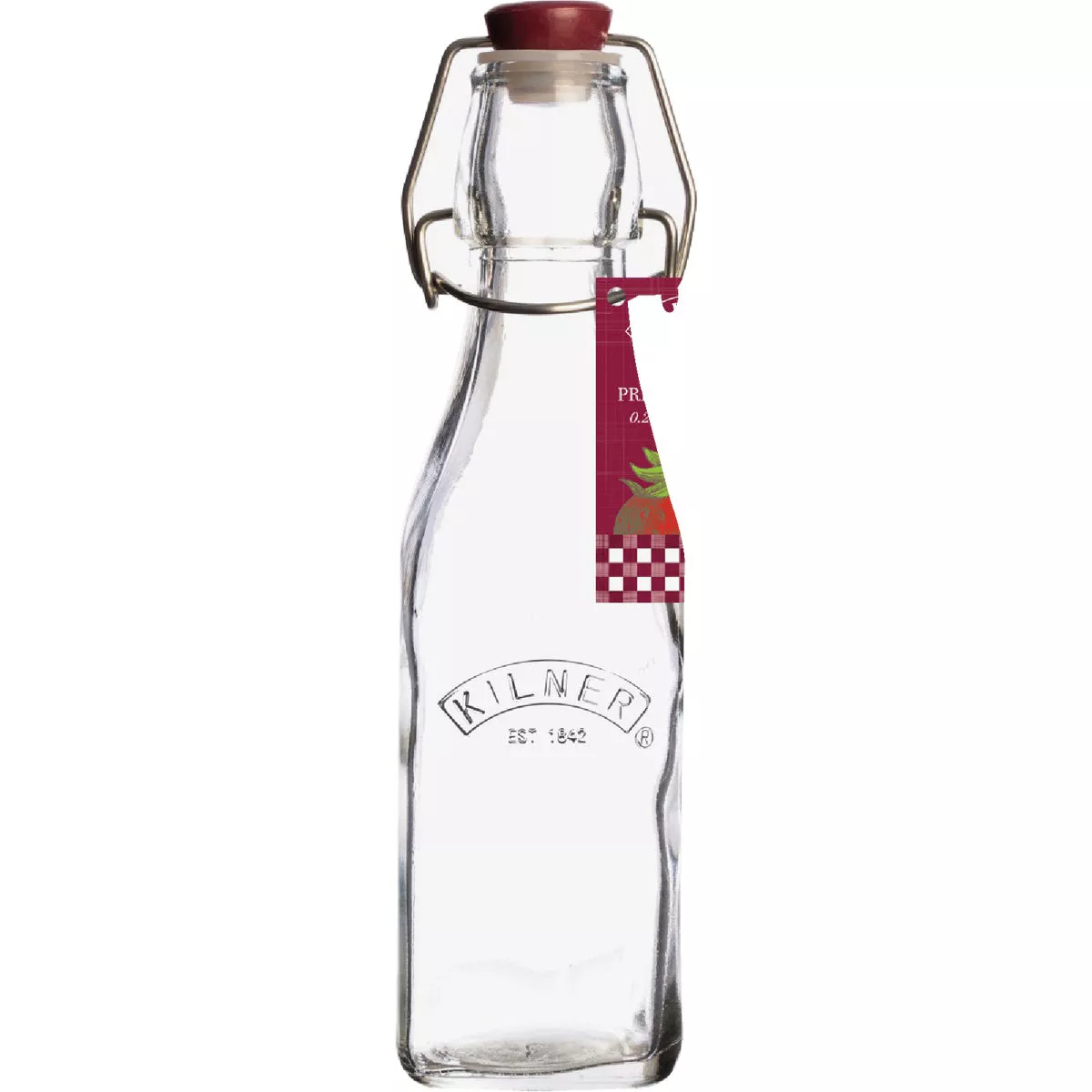 Kilner 9 Oz. Square Clip Top Glass Bottle-
