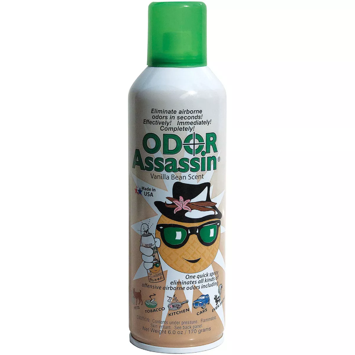 Odor Assassin 6 Oz. Vanilla Bean Aerosol Air Sanitizer