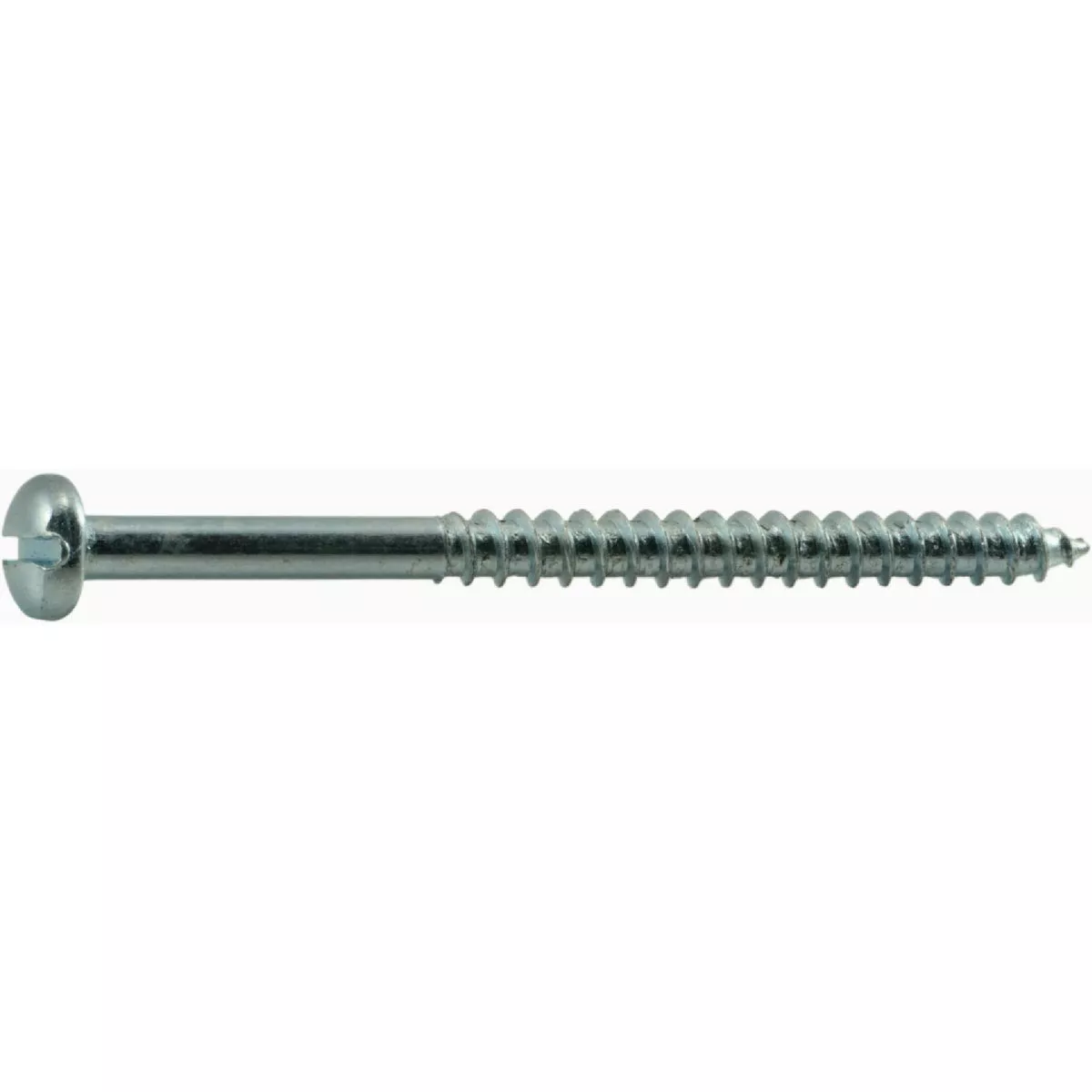 Midwest Fastener #12 x 3 In. Zinc Plated Steel Slotted Round Head Wood Screws (25 Ct.)-