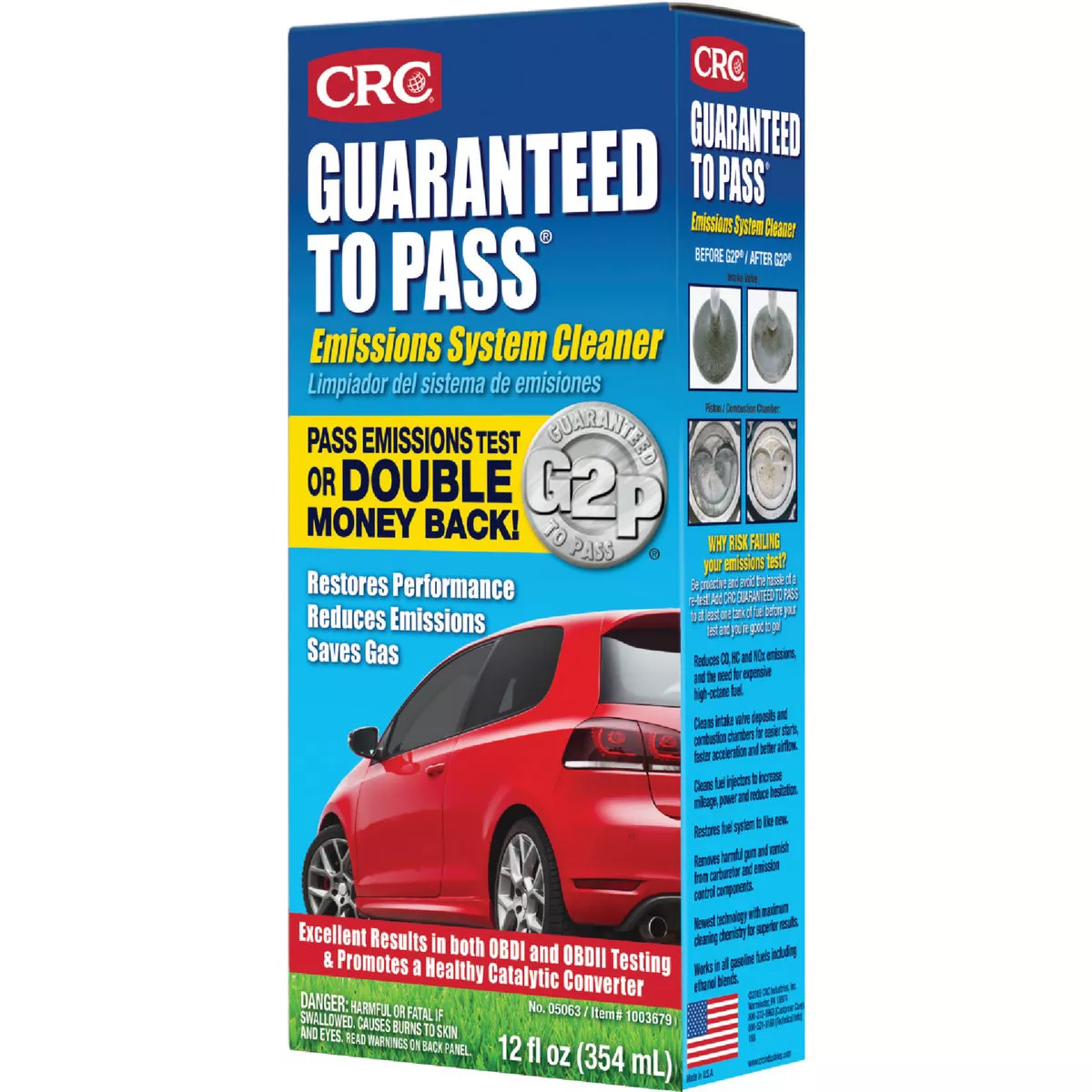 CRC 12 Oz. Guaranteed To Pass Emissions System Cleaner-